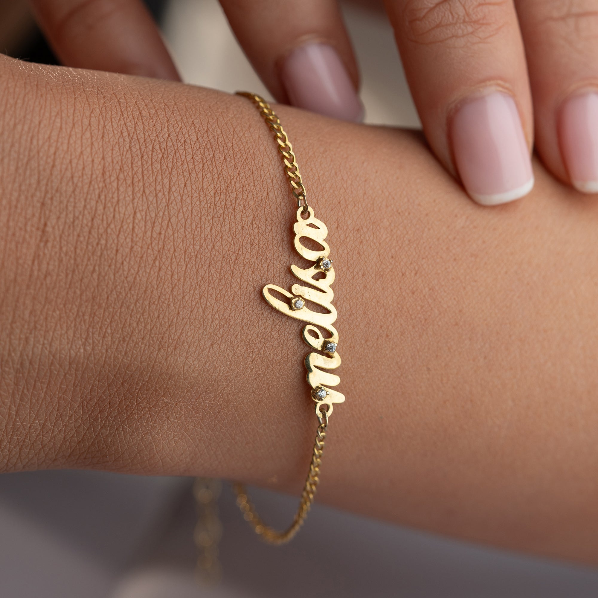 SHINE NAMENS ARMKETTE | 925 SILBER