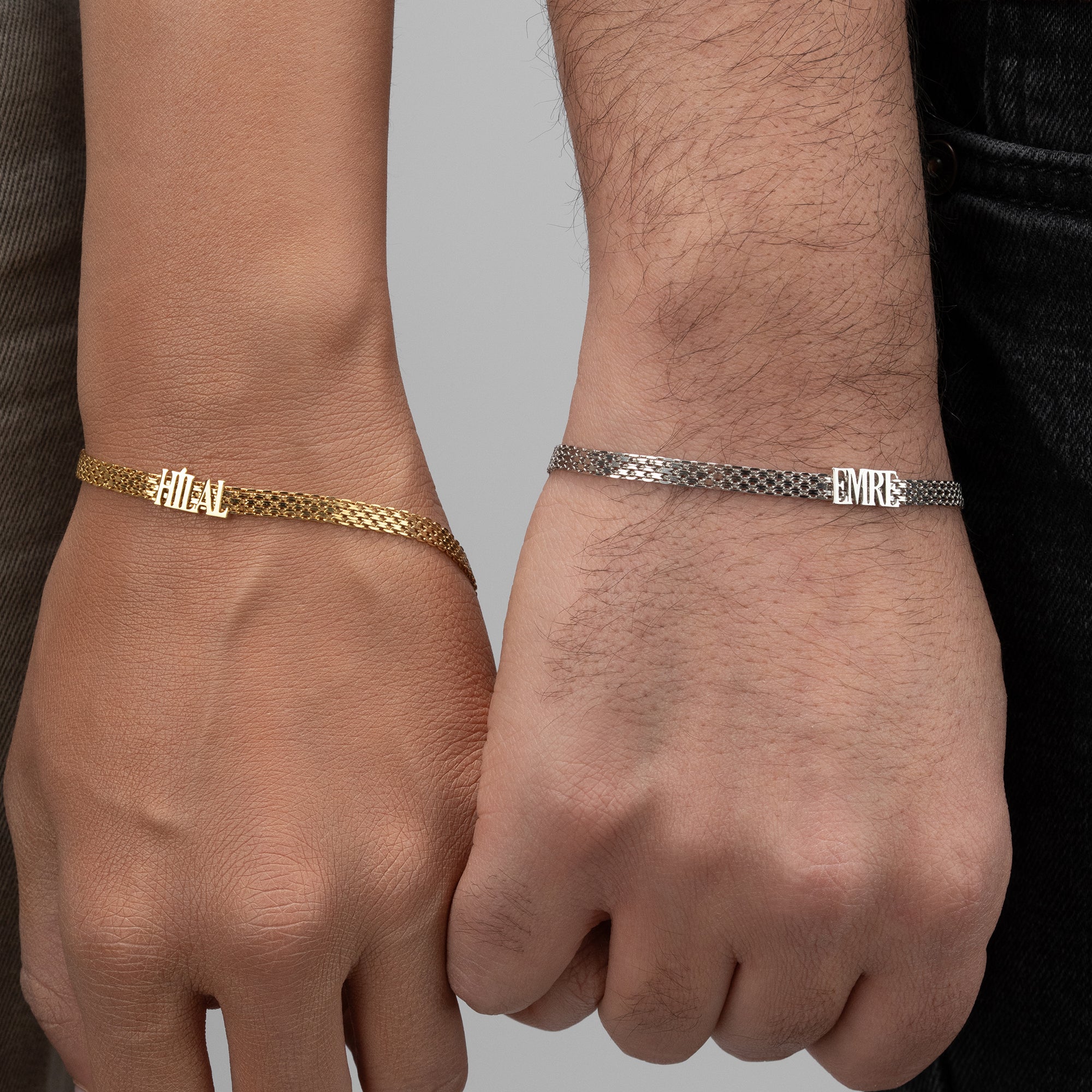 NAMENS-BISMARCK PAAR-ARMBÄNDER | 925 SİLBER