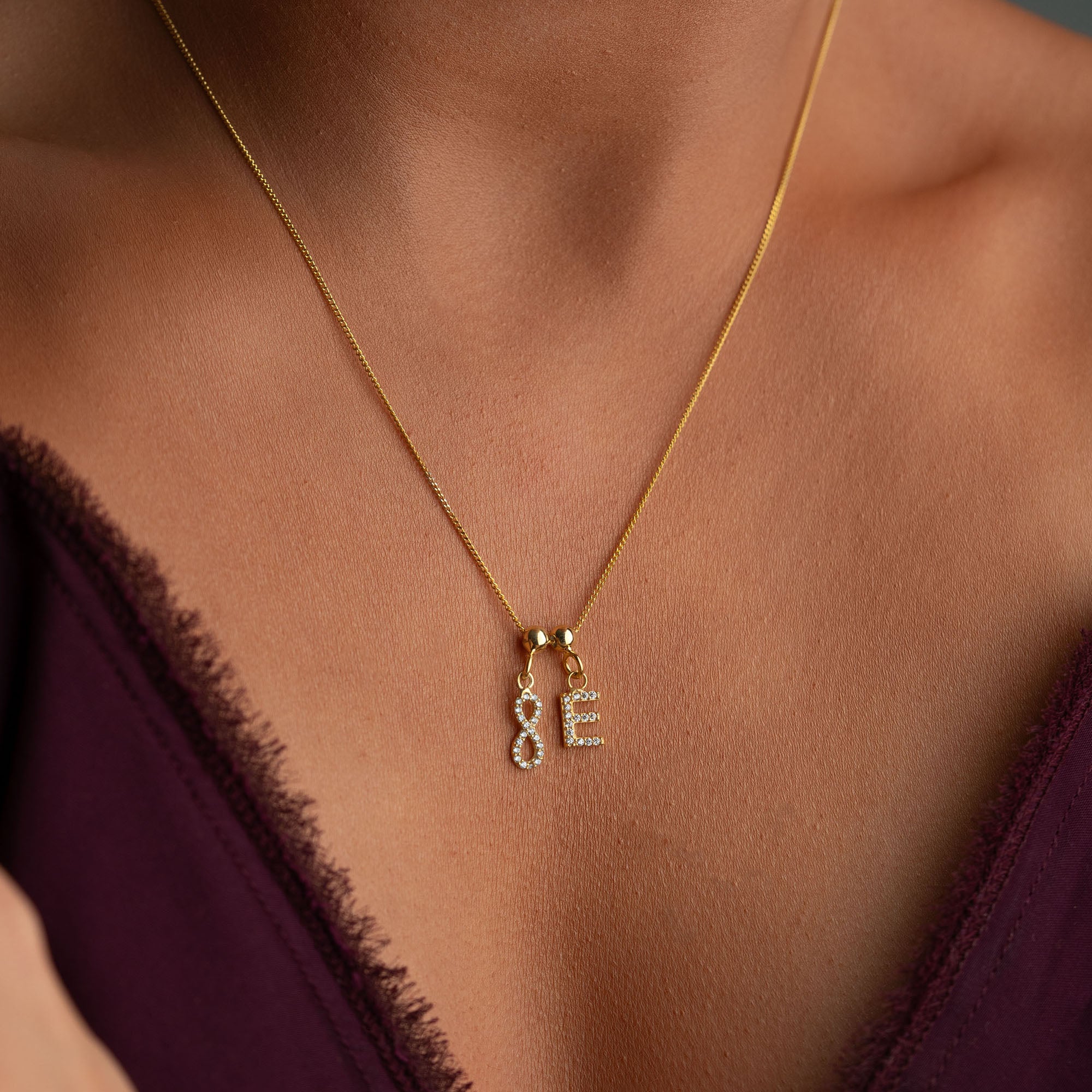 INFINITY LETTER HALSKETTE | 925 SILBER