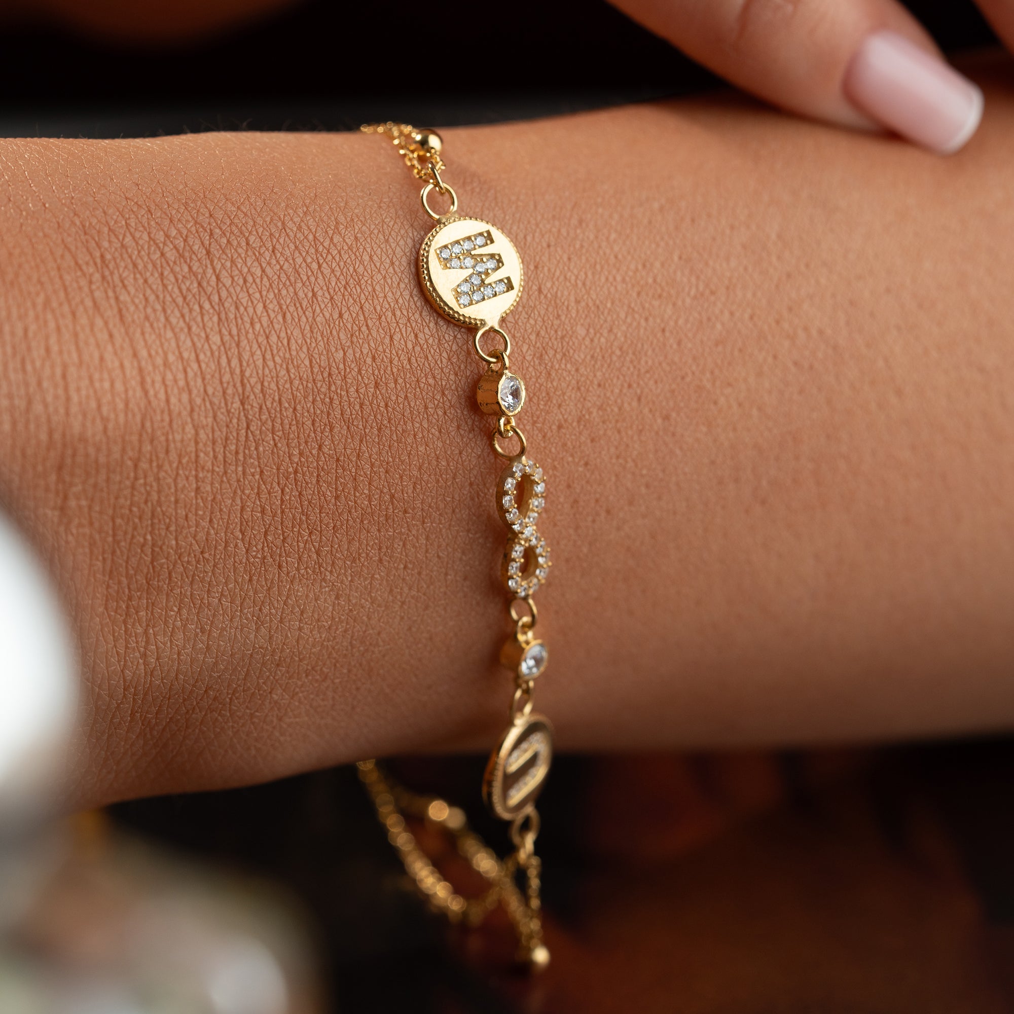 LETTER INFINITY LETTER ARMKETTE | 925 SILBER