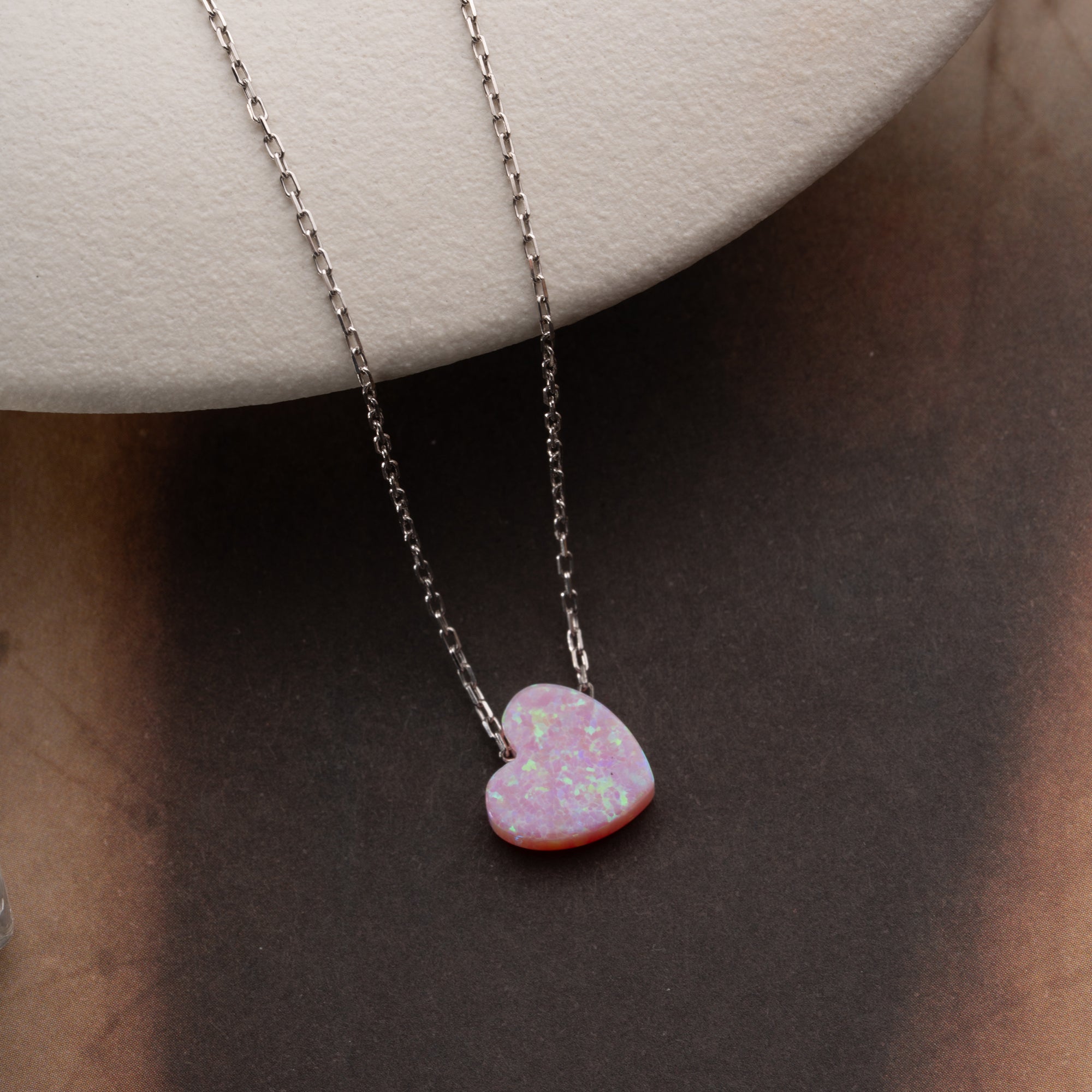 ROSA HERZ OPAL
 HALSKETTE | 925 SILBER