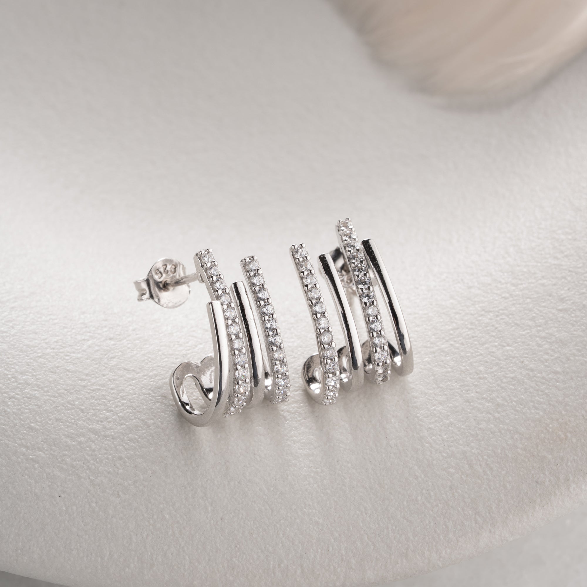 REIHIGE  IM MULTI-PIERCING-LOOK OHRRINGE | 925 SILBER