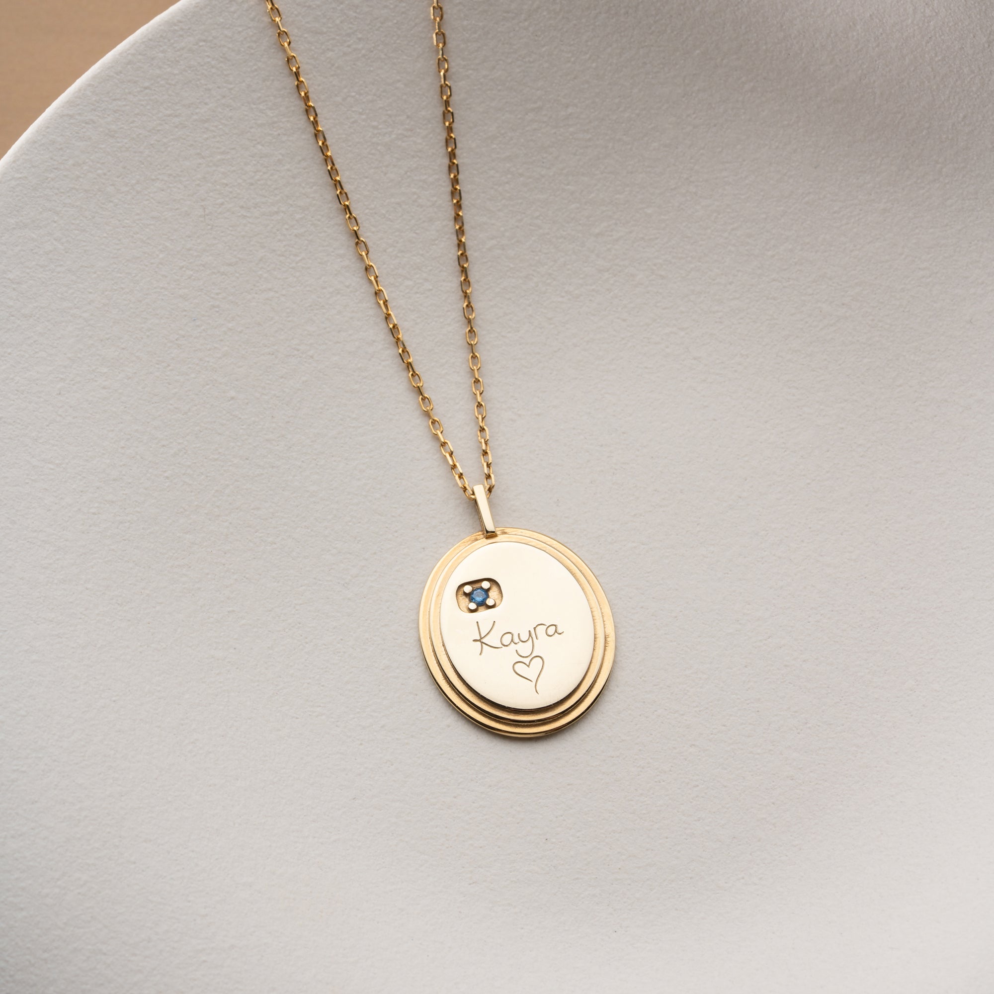 Engraved Heart Necklace | 925 Silver