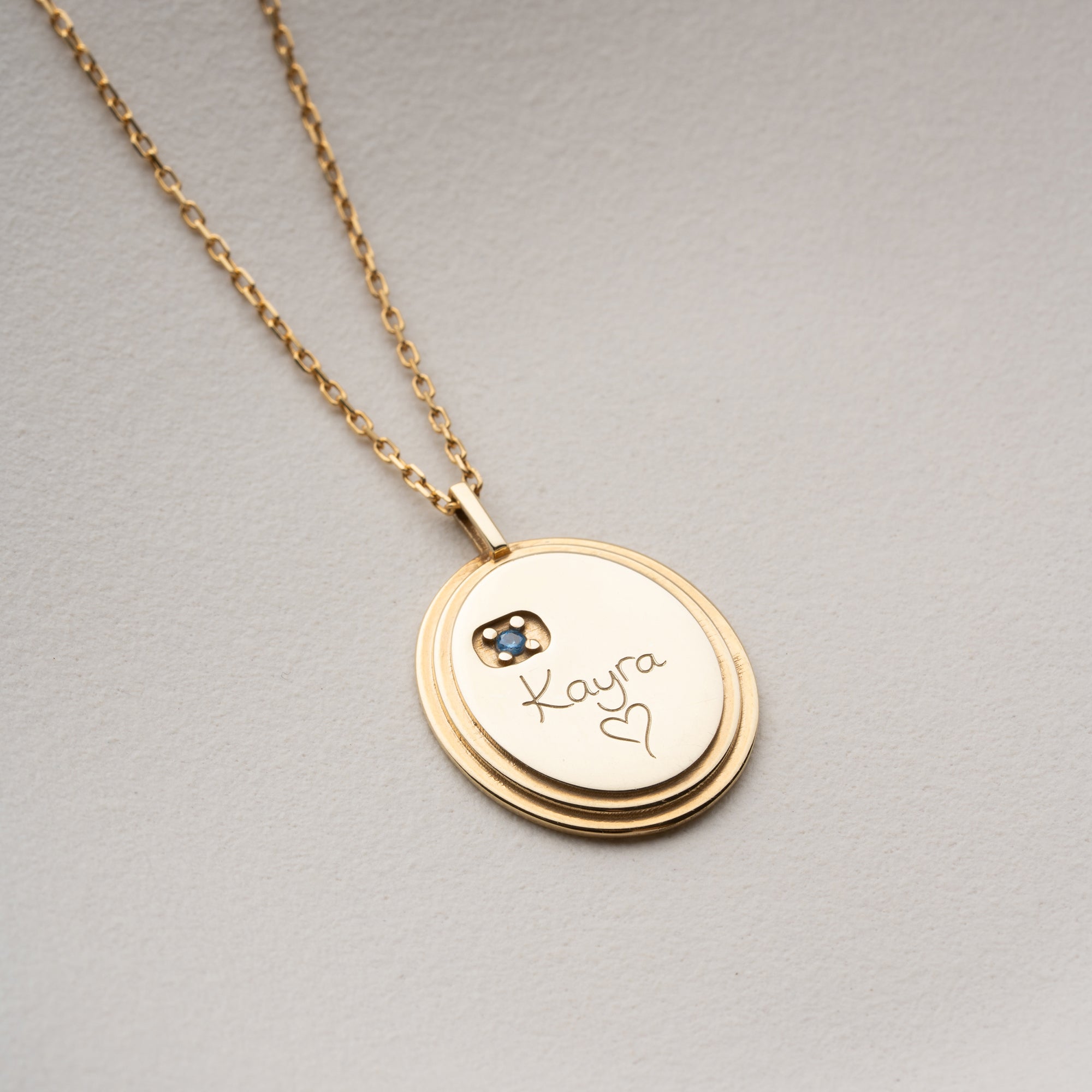 Engraved Heart Necklace | 925 Silver