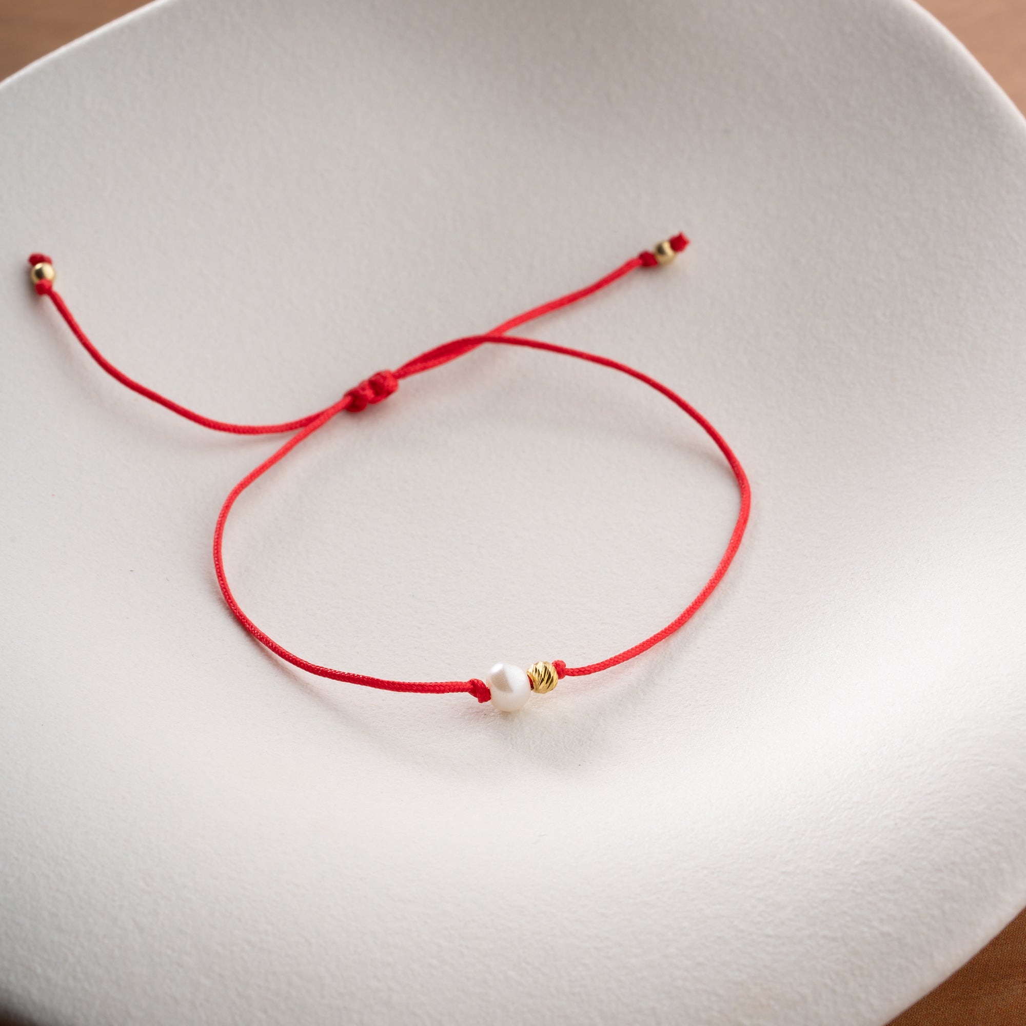 MINIMAL GLÜCKSPERLE ARMKETTE | 925 SILBER