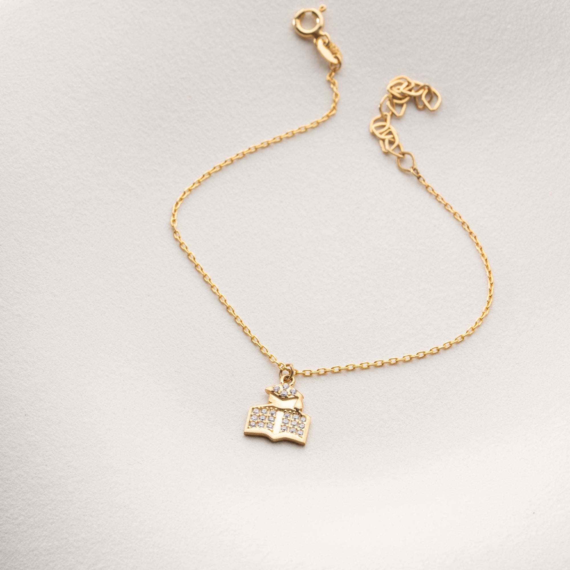 LEHRER-CHARM ARMKETTE | 925 SILBER
