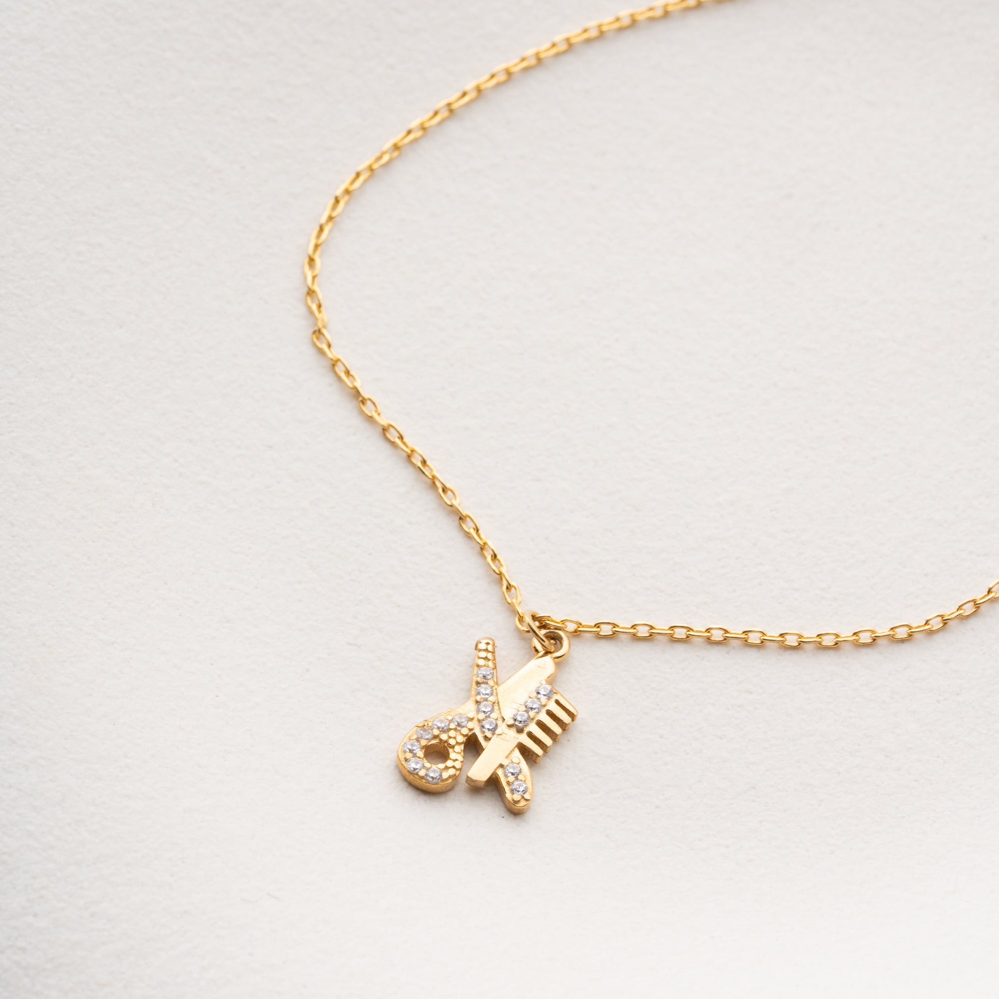 FRISEUR-CHARM ARMKETTE | 925 SILBER