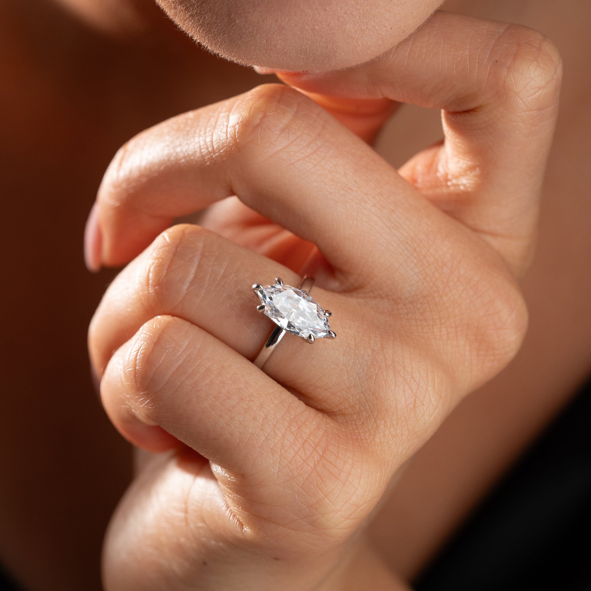 MARQUISE-STEIN RING | 925 SILBER