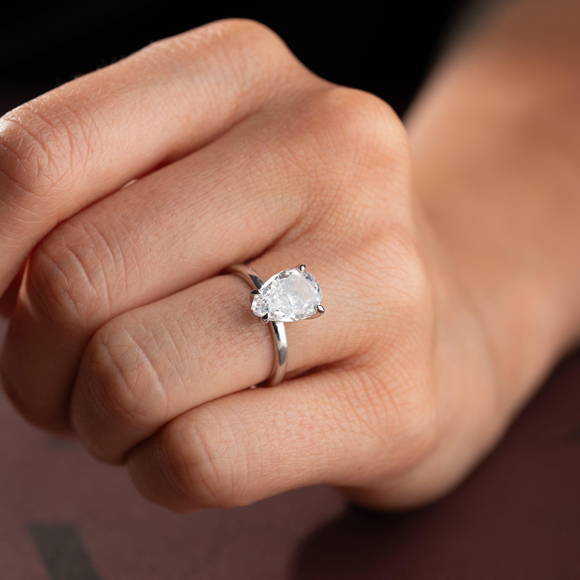 TROPFENSTEIN RING | 925 SILBER