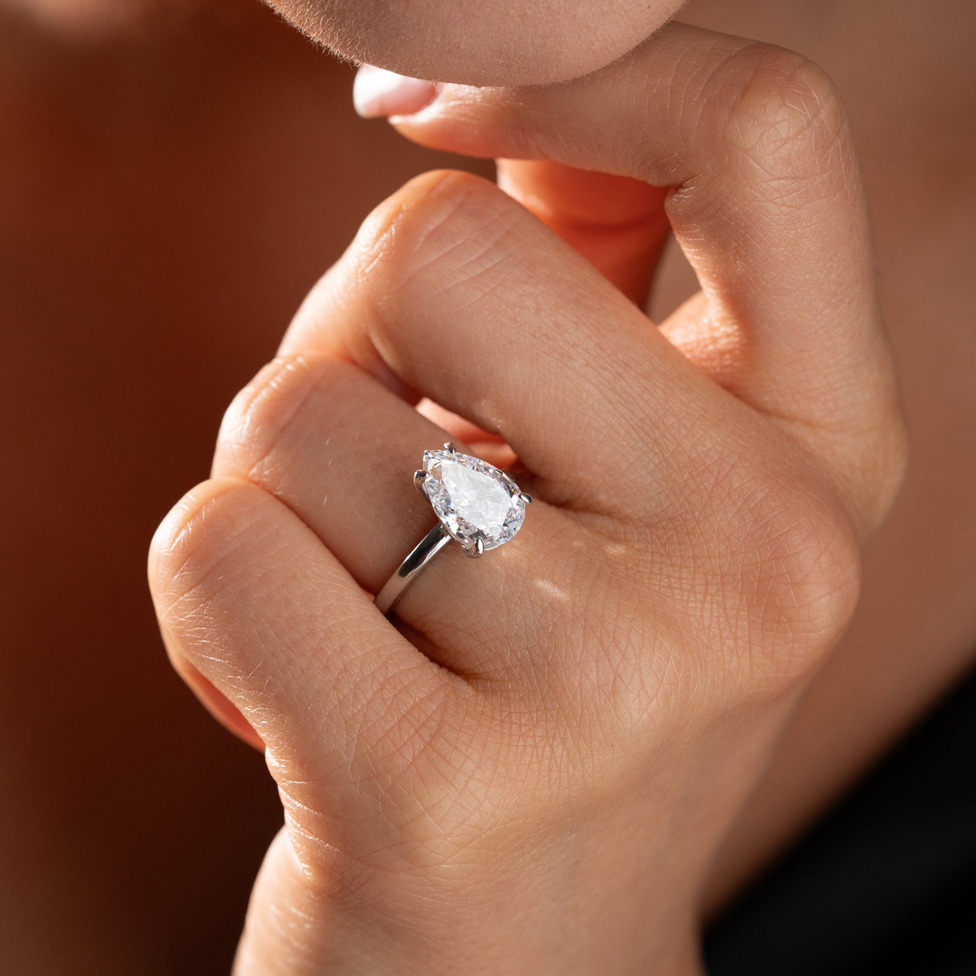 TROPFENSTEIN RING | 925 SILBER