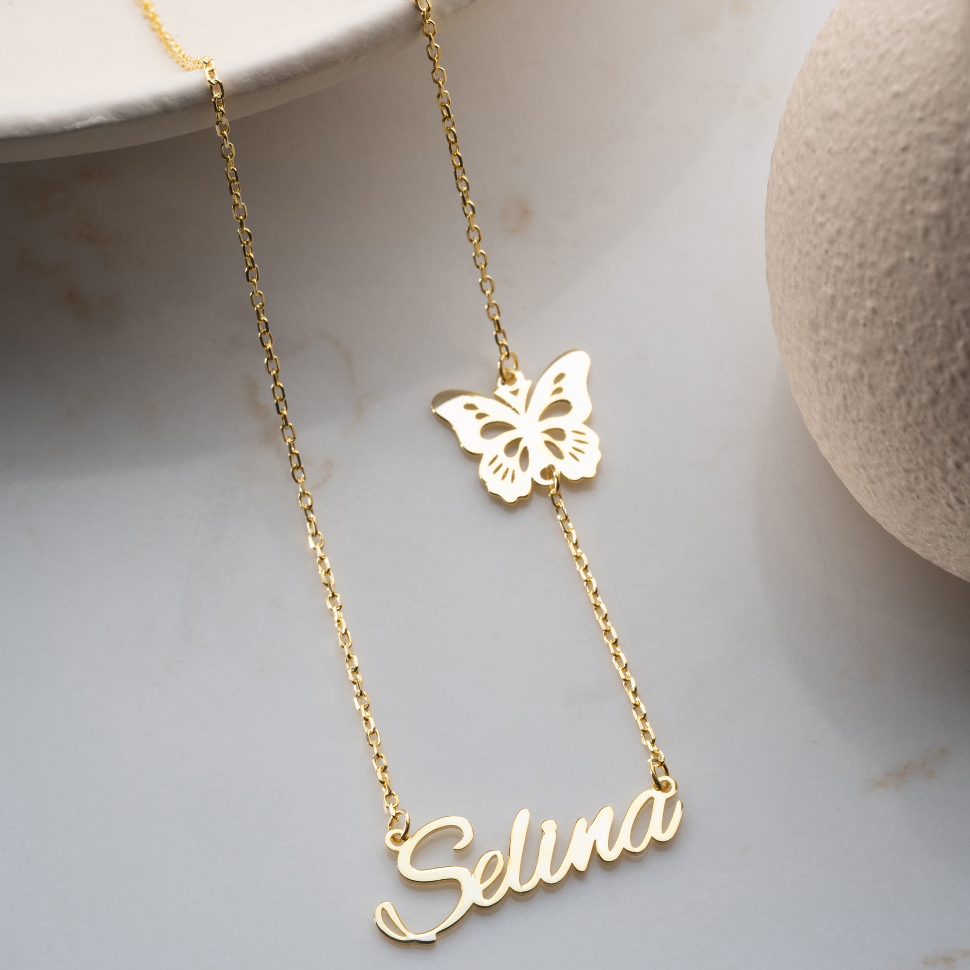 BIG BUTTERFLY NAMENSKETTE | 925 SILBER