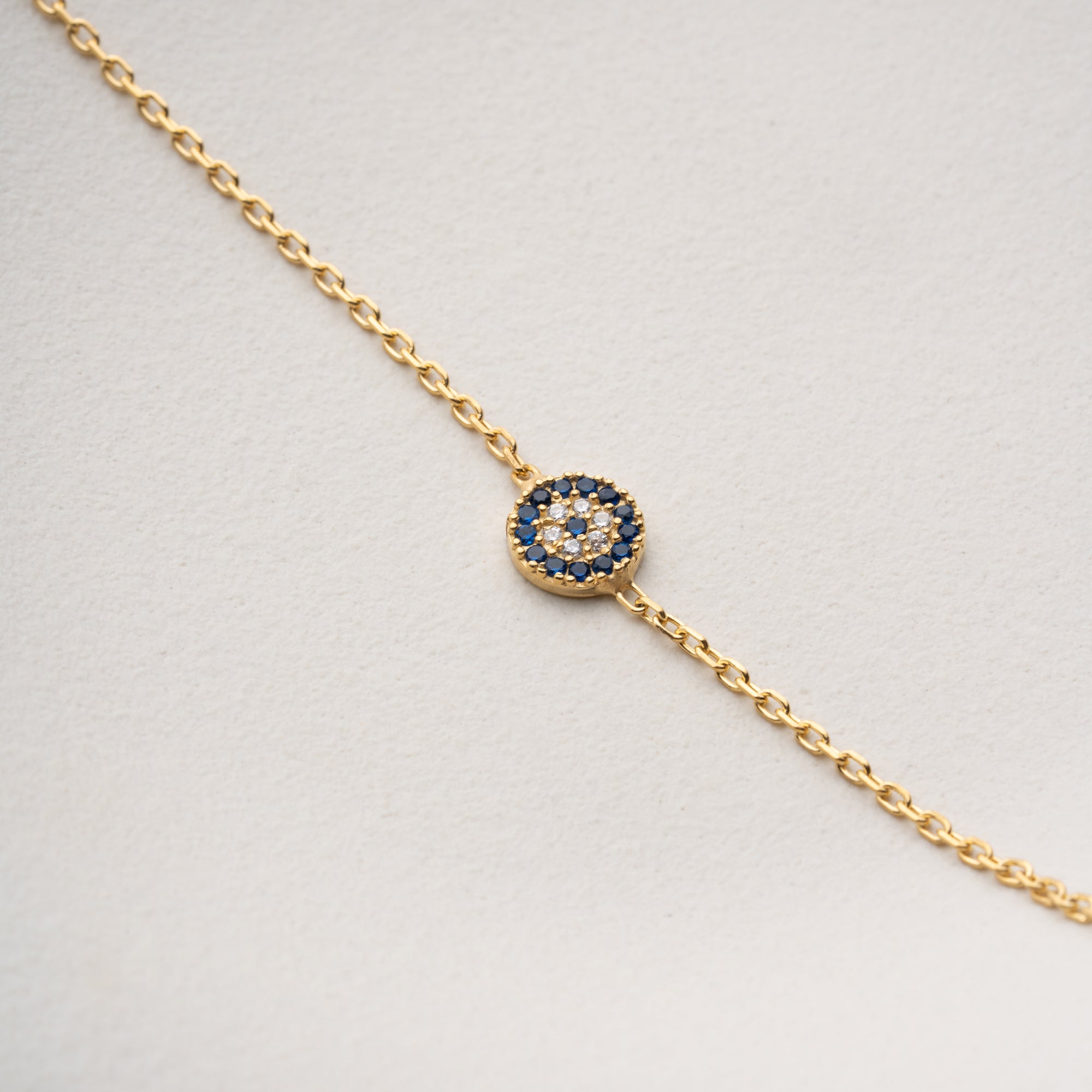 MINI-NAZAR FUSSKETTE | 925 SILBER
