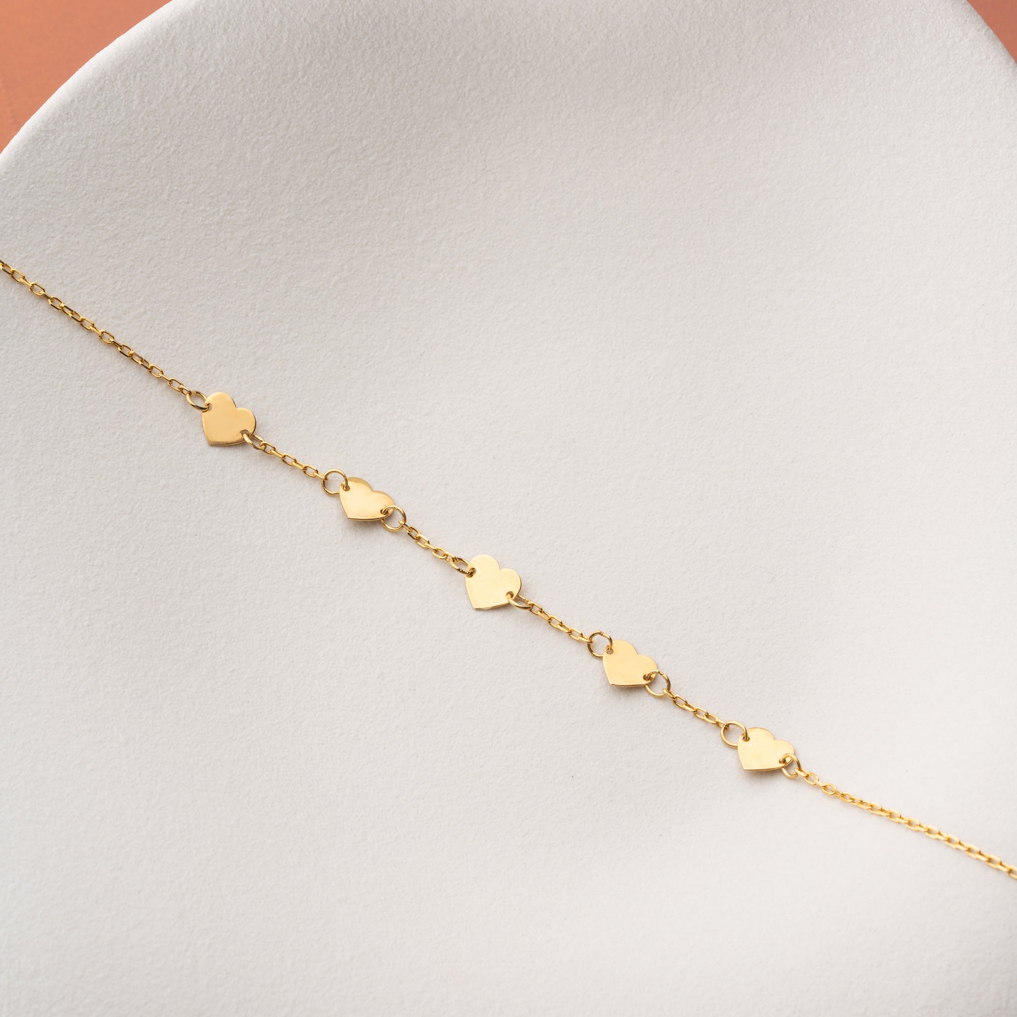 PAISETTEN HERZ FUSSKETTE | 925 SILBER