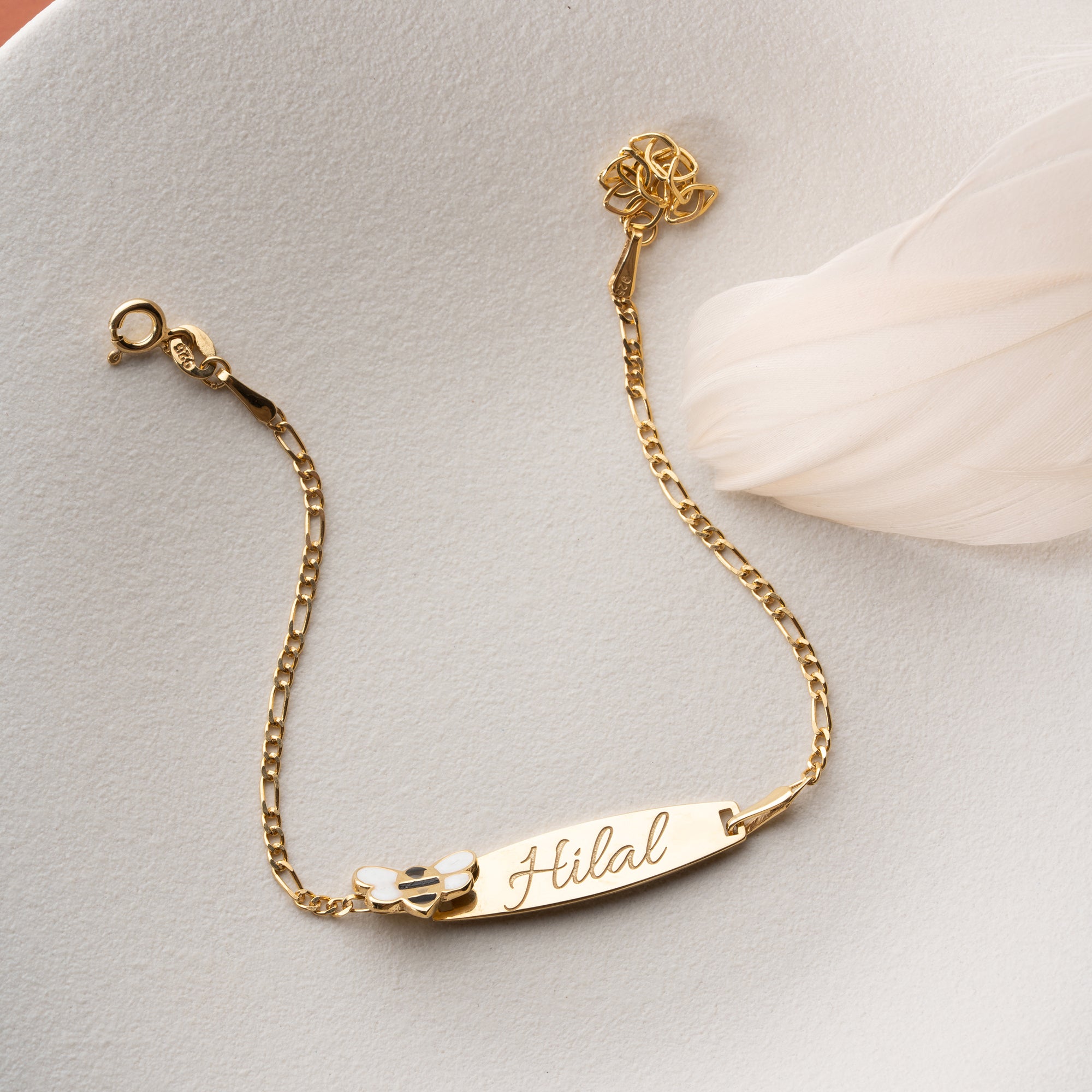 BIENE SCHILD ARMKETTE | 925 SILBER
