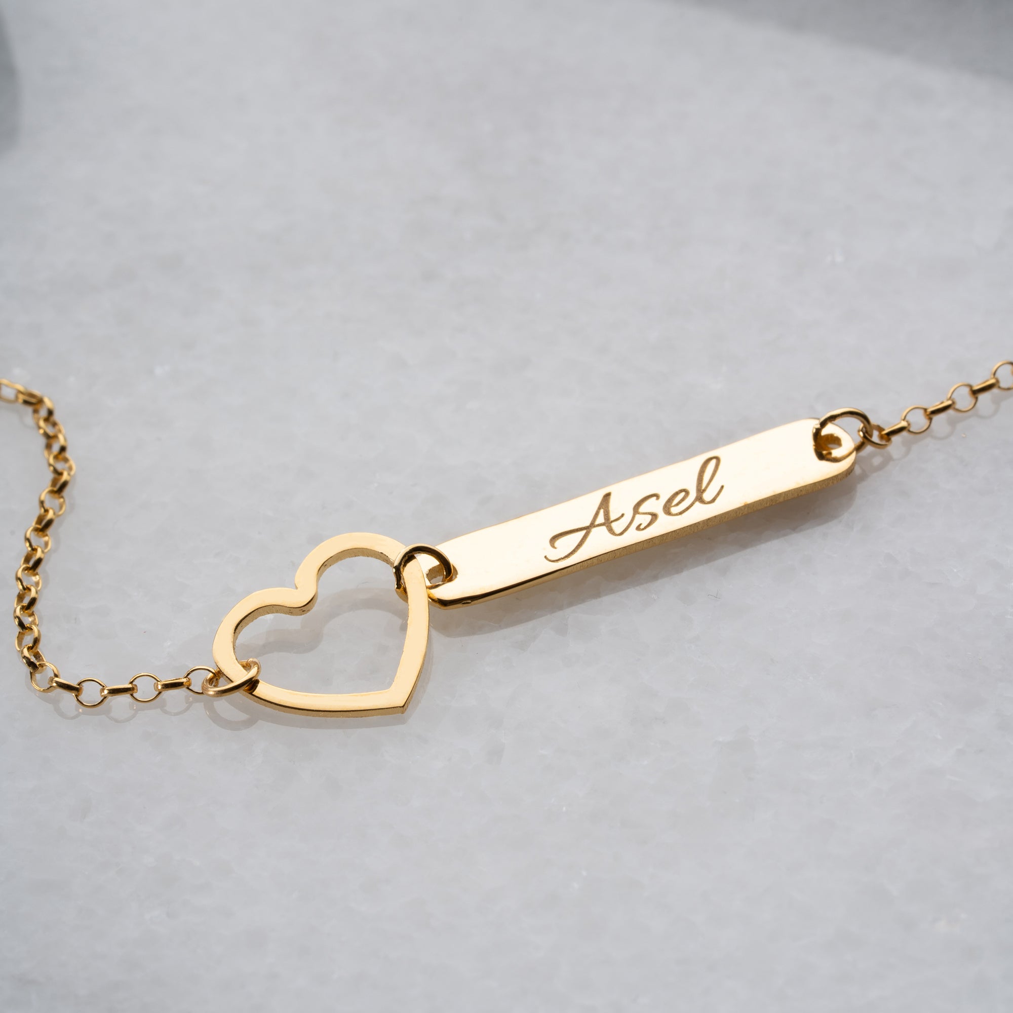HERZ SCHILD ARMKETTE | 925 SILBER
