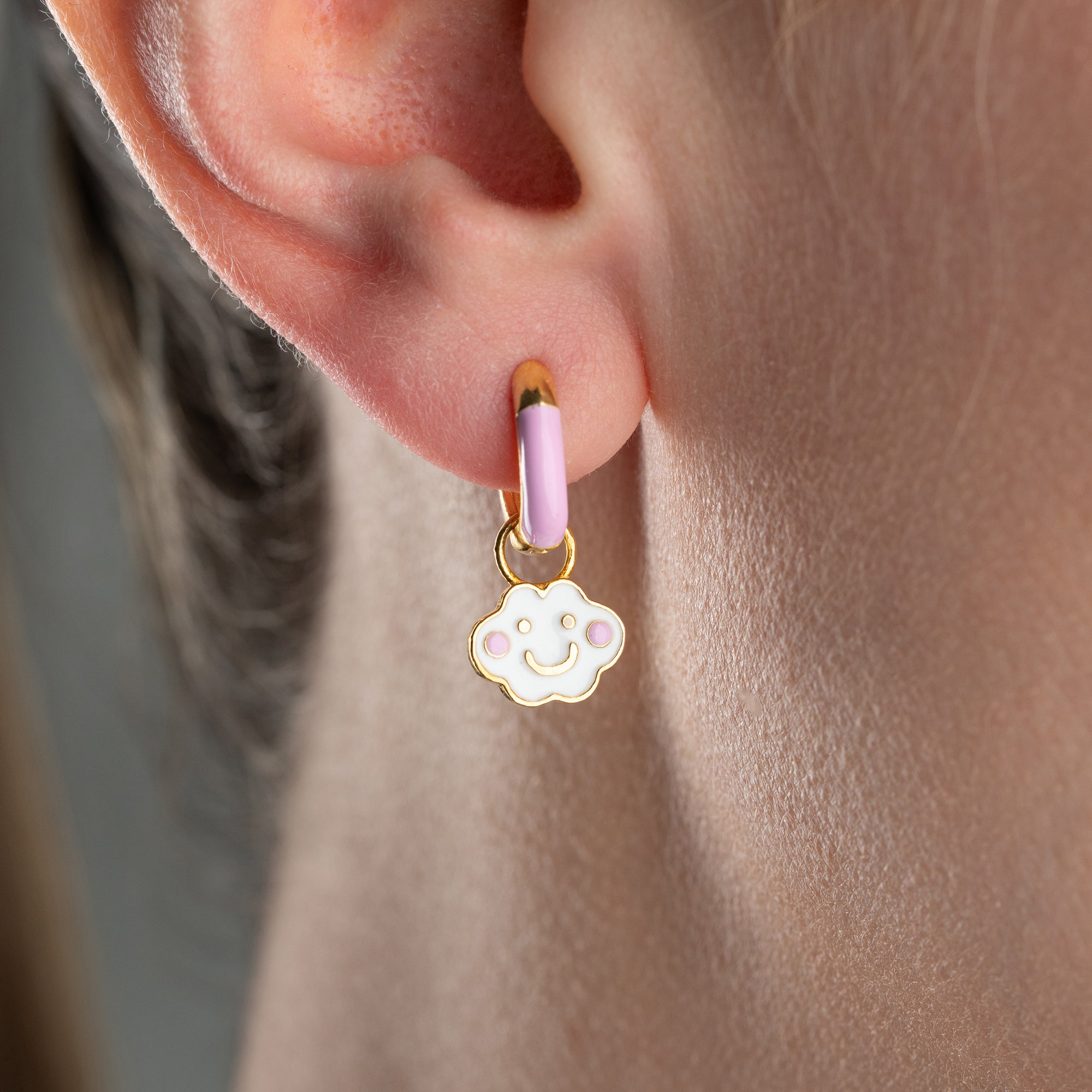KINDER WOLKE OHRRINGE| 925 SILBER
