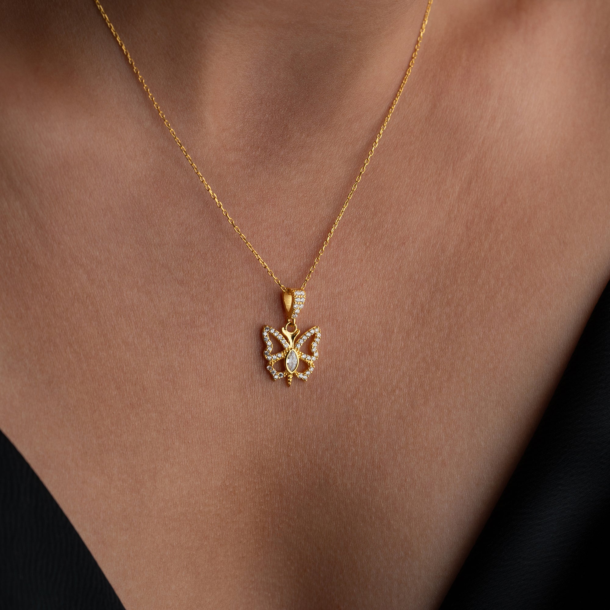 BIG BUTTERFLY HALSKETTE| 925 SILBER