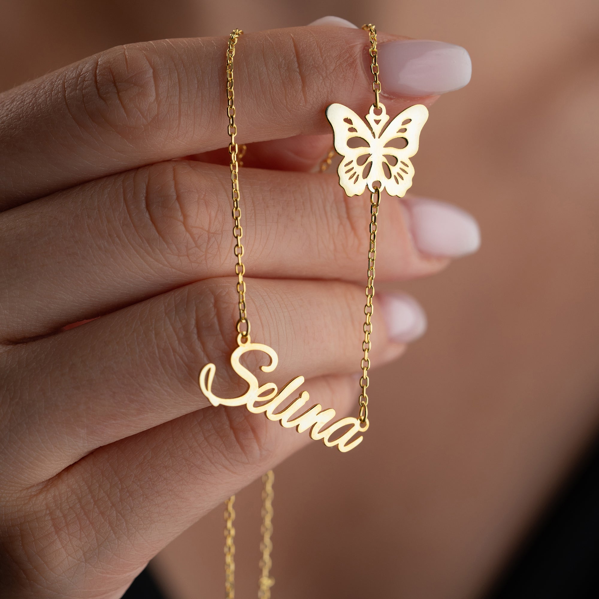 BIG BUTTERFLY NAMENSKETTE | 925 SILBER