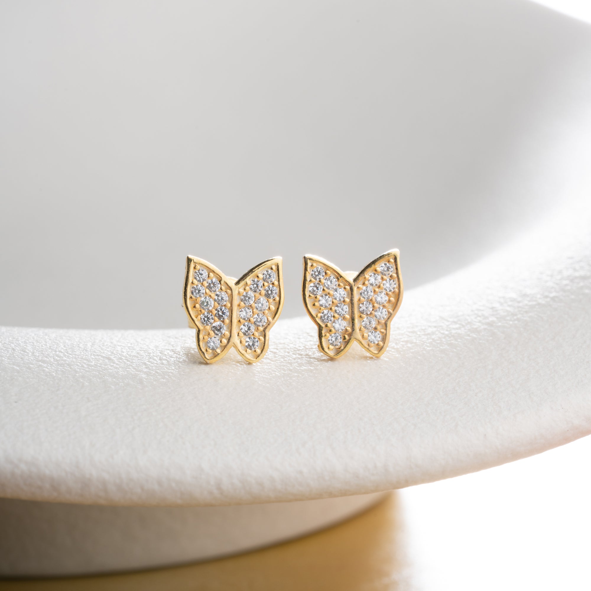 MINI BUTTERFLY OHRRINGE | 925 SILBER