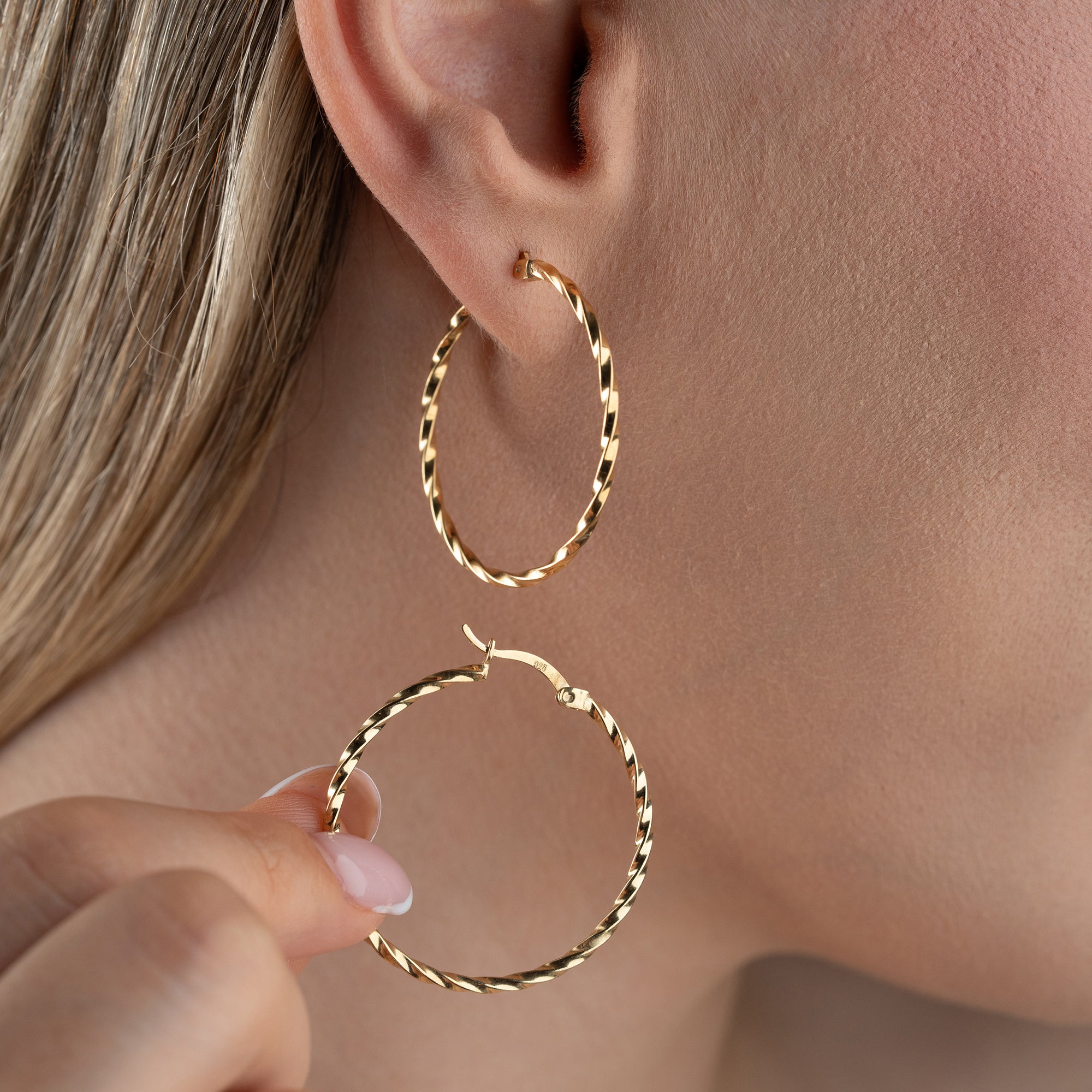 SPIRALE OHRRINGE | 925 SILBER