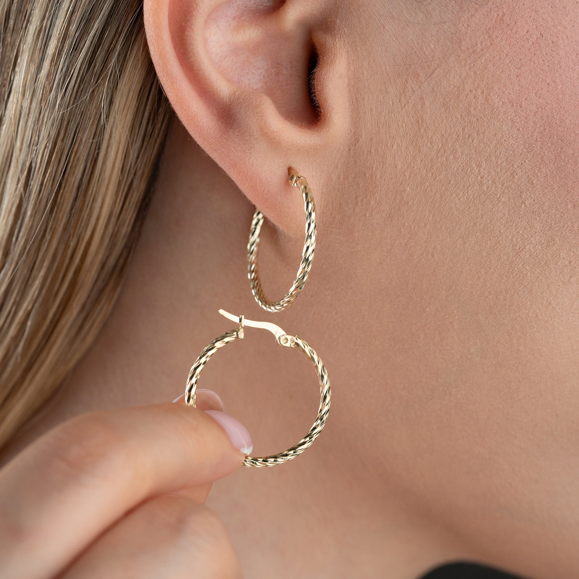 FEINE KORDELL OHRRINGE | 925 SILBER