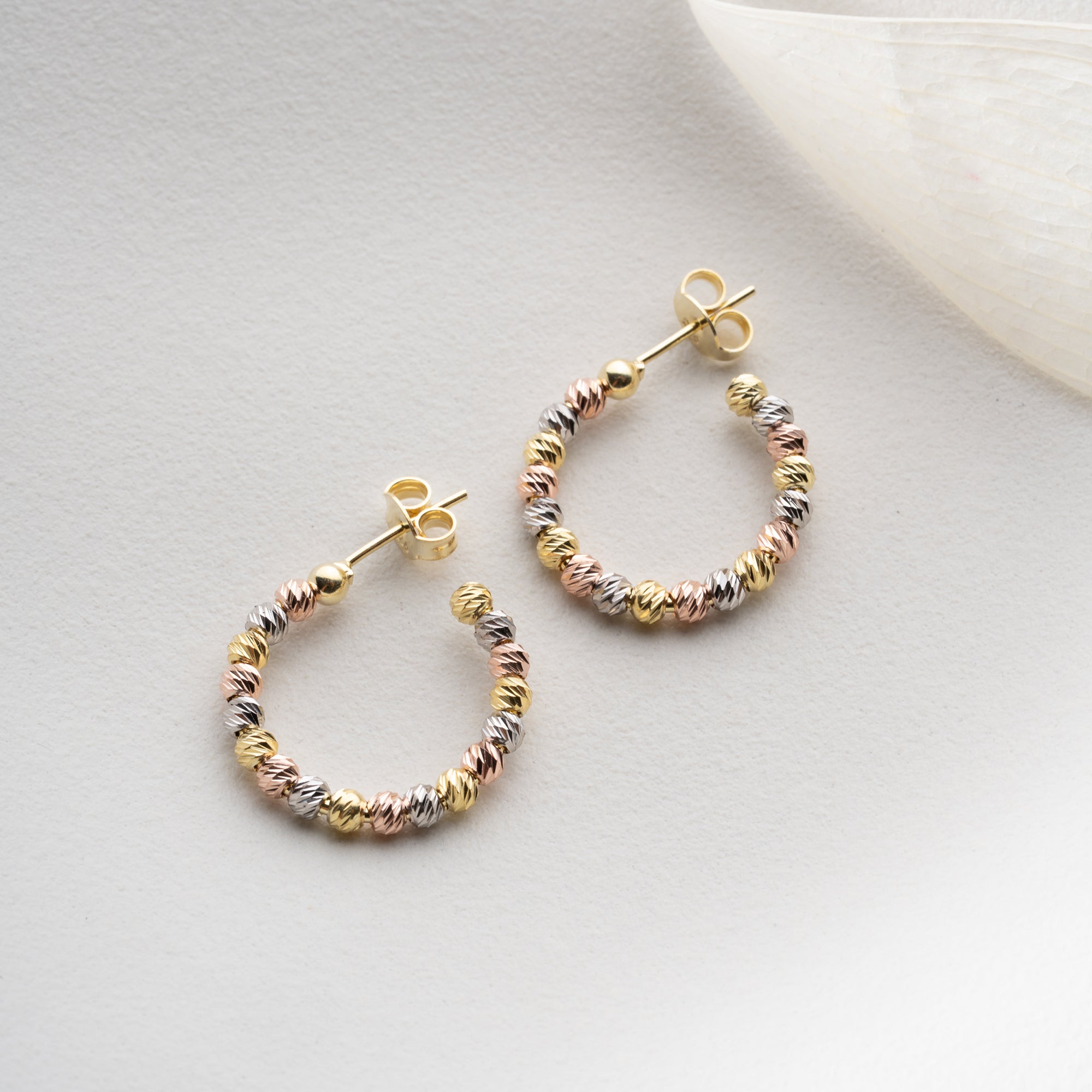 TRICOLOR OHRRINGE | 925 SILBER
