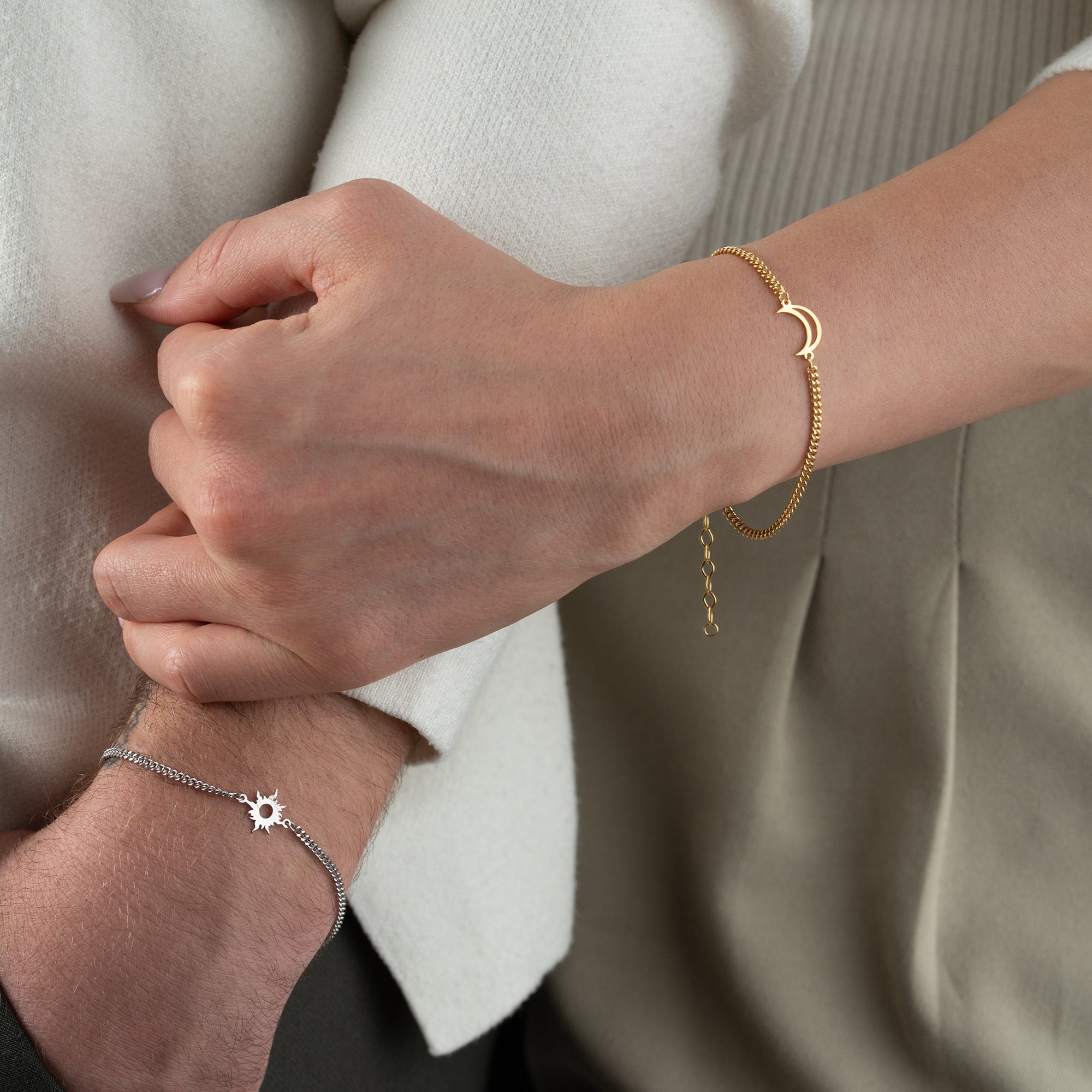 MOON SUN PARTNERARMBAND | 925 SILBER