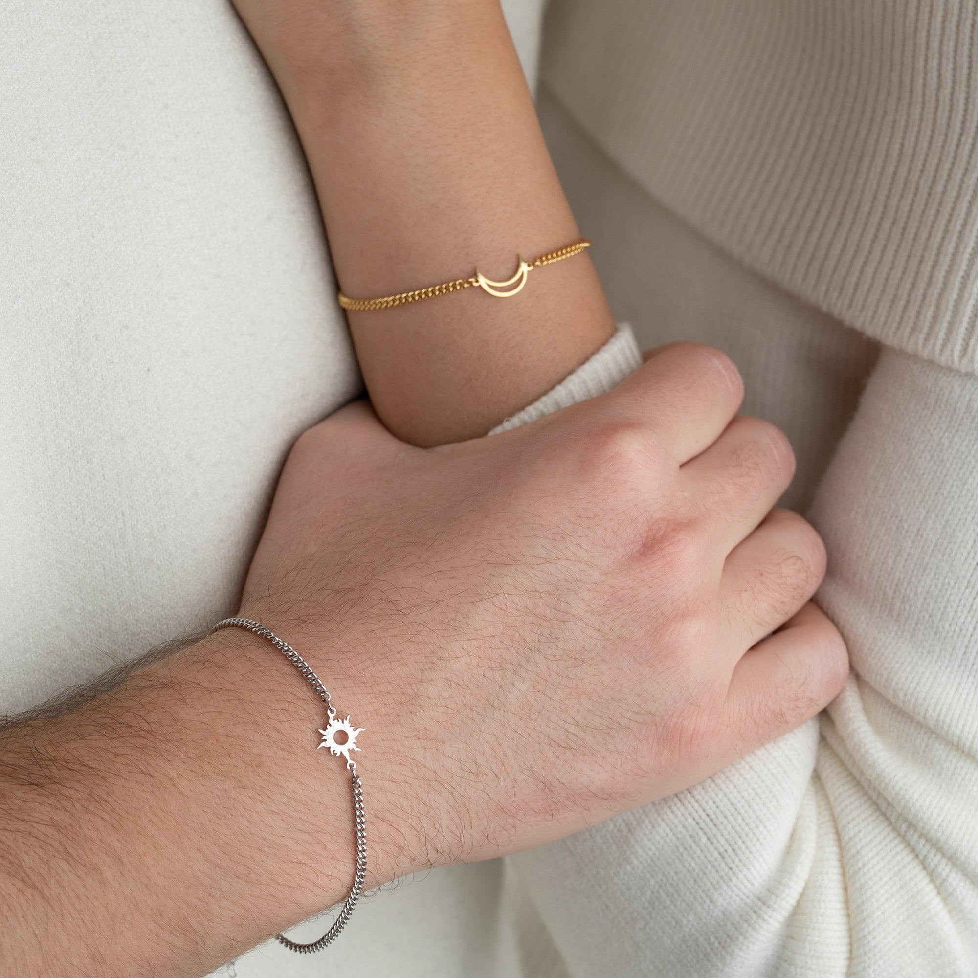 MOON SUN PARTNERARMBAND | 925 SILBER