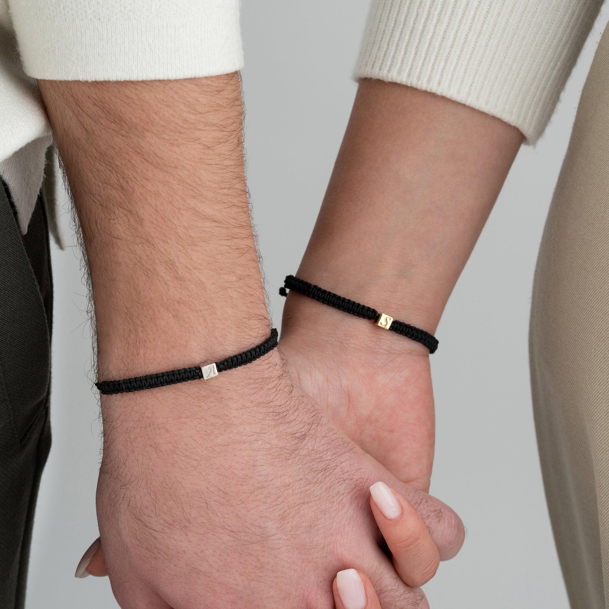 SEIL WÜRFEL PARTNERARMBAND | 925 SILBER