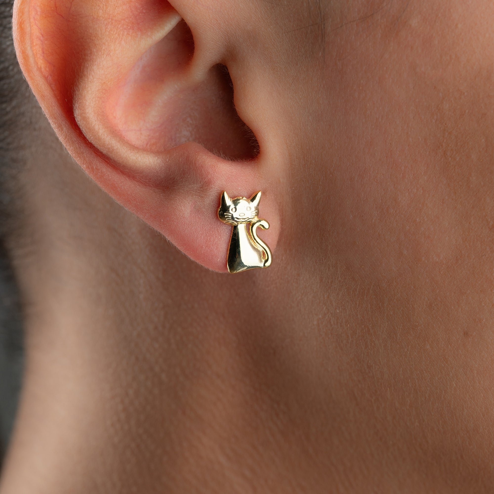 CAT OHRRINGE | 925 SILBER