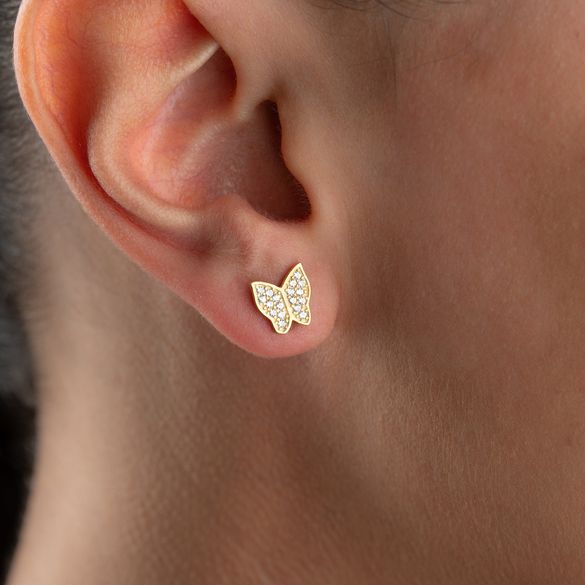 MINI BUTTERFLY OHRRINGE | 925 SILBER