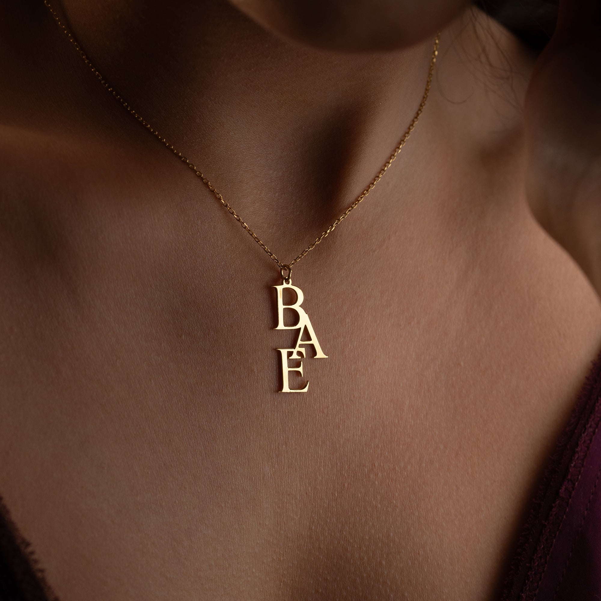 TRIO LETTER HALSKETTE | 925 SILBER