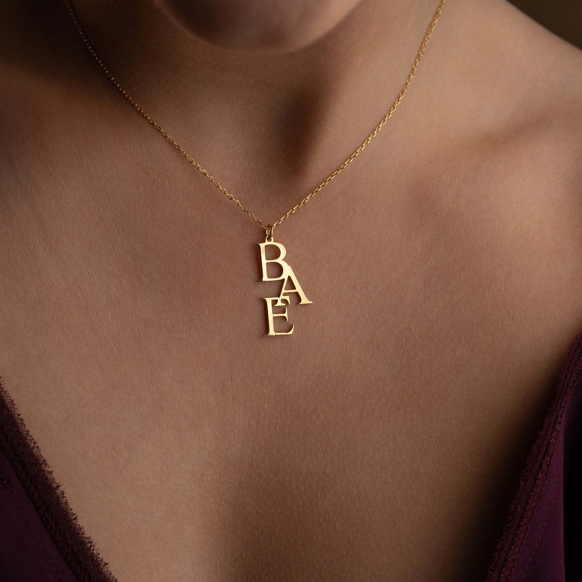 TRIO LETTER HALSKETTE | 925 SILBER