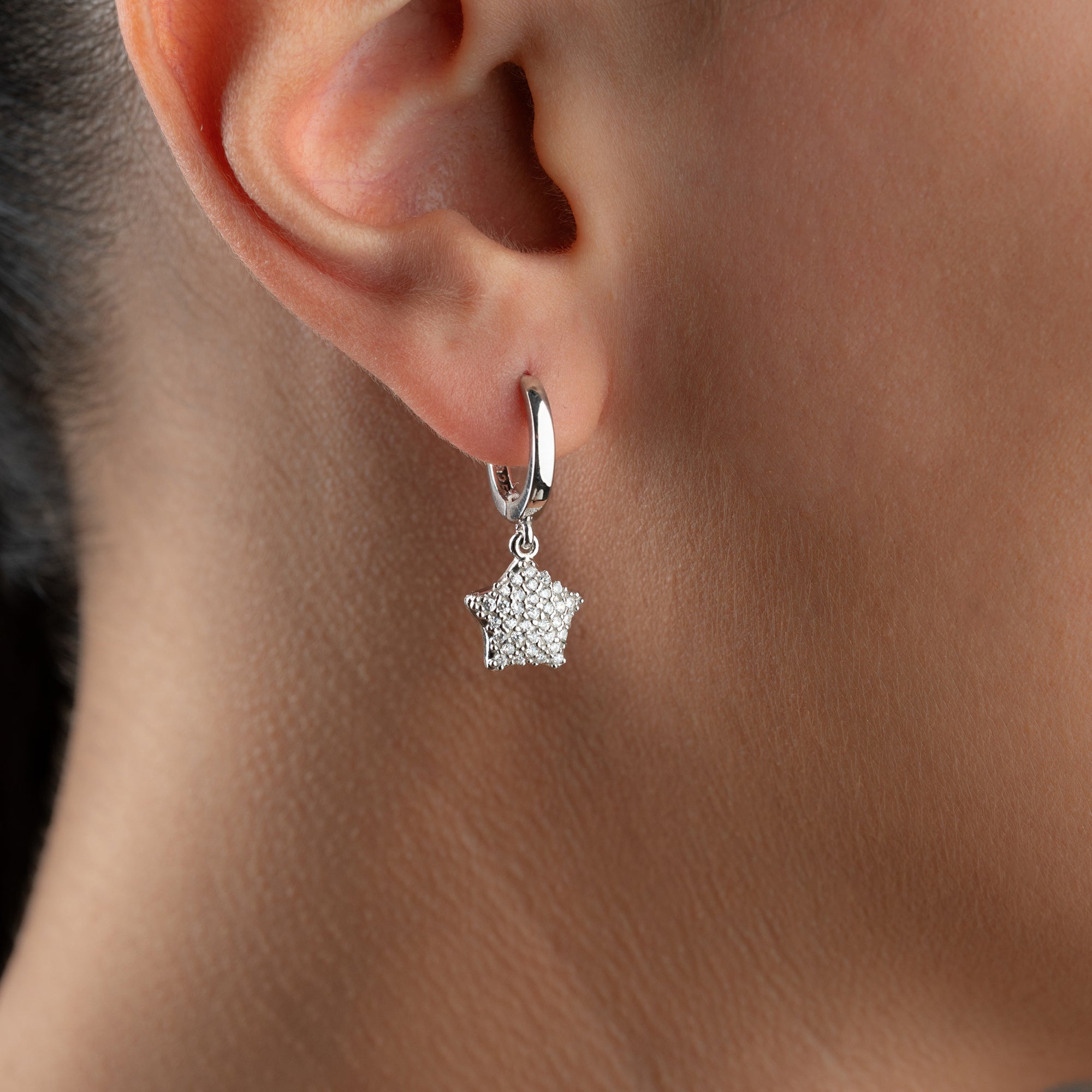 MINI STERN OHRRINGE | 925 SILBER