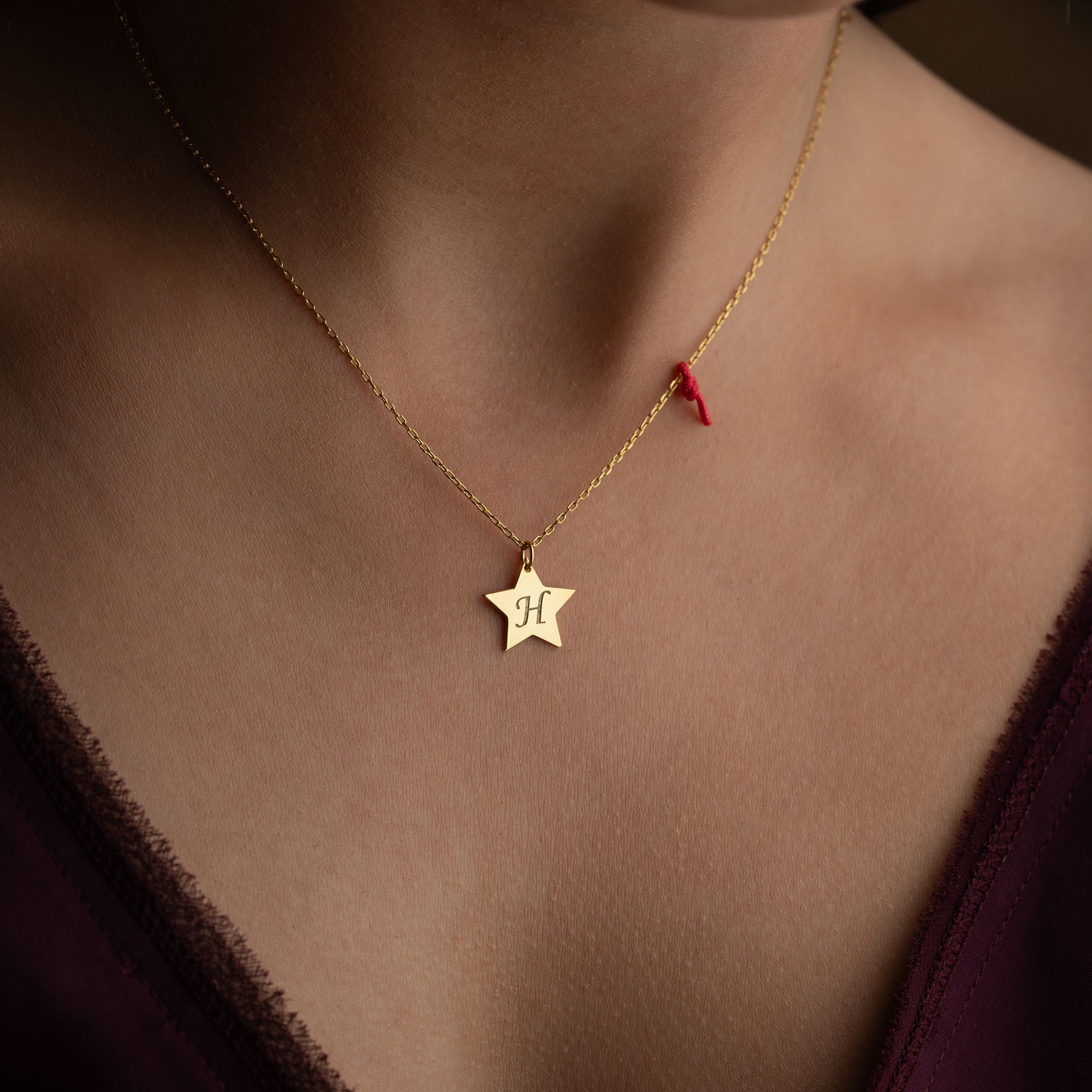 STERN LETTER HALSKETTE | 925 SILBER