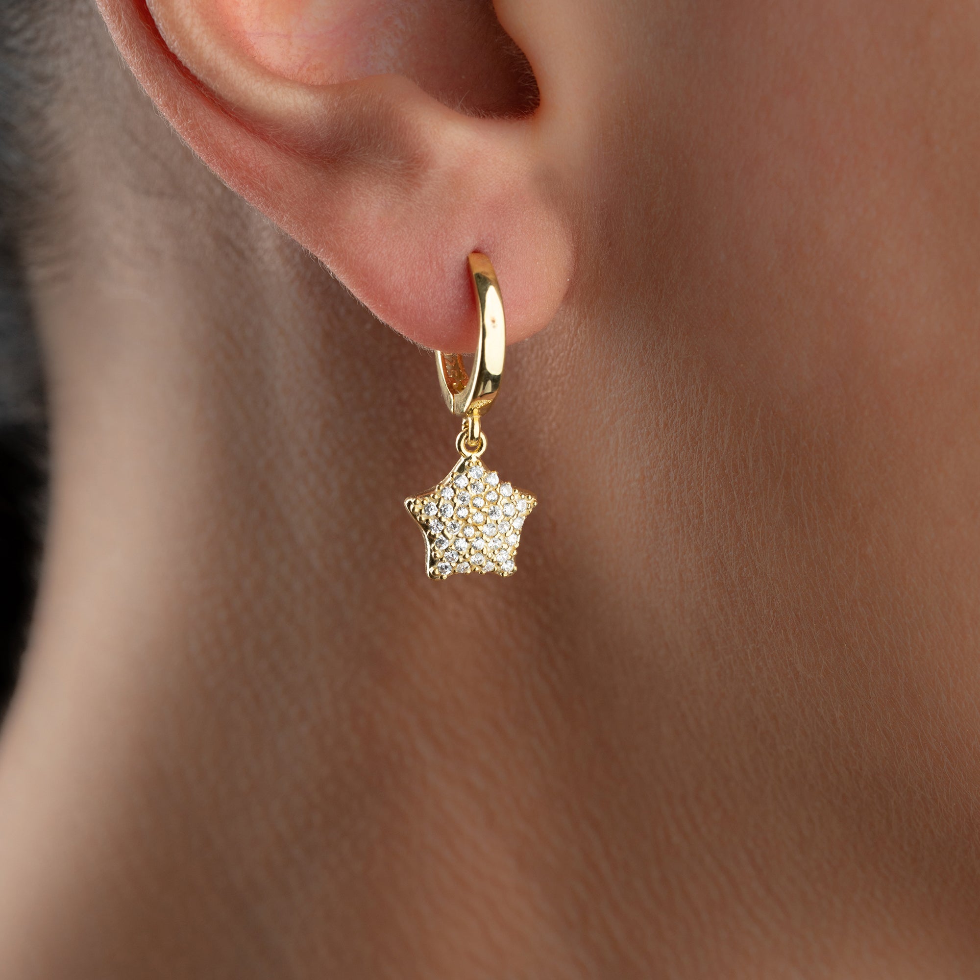 MINI STERN OHRRINGE | 925 SILBER