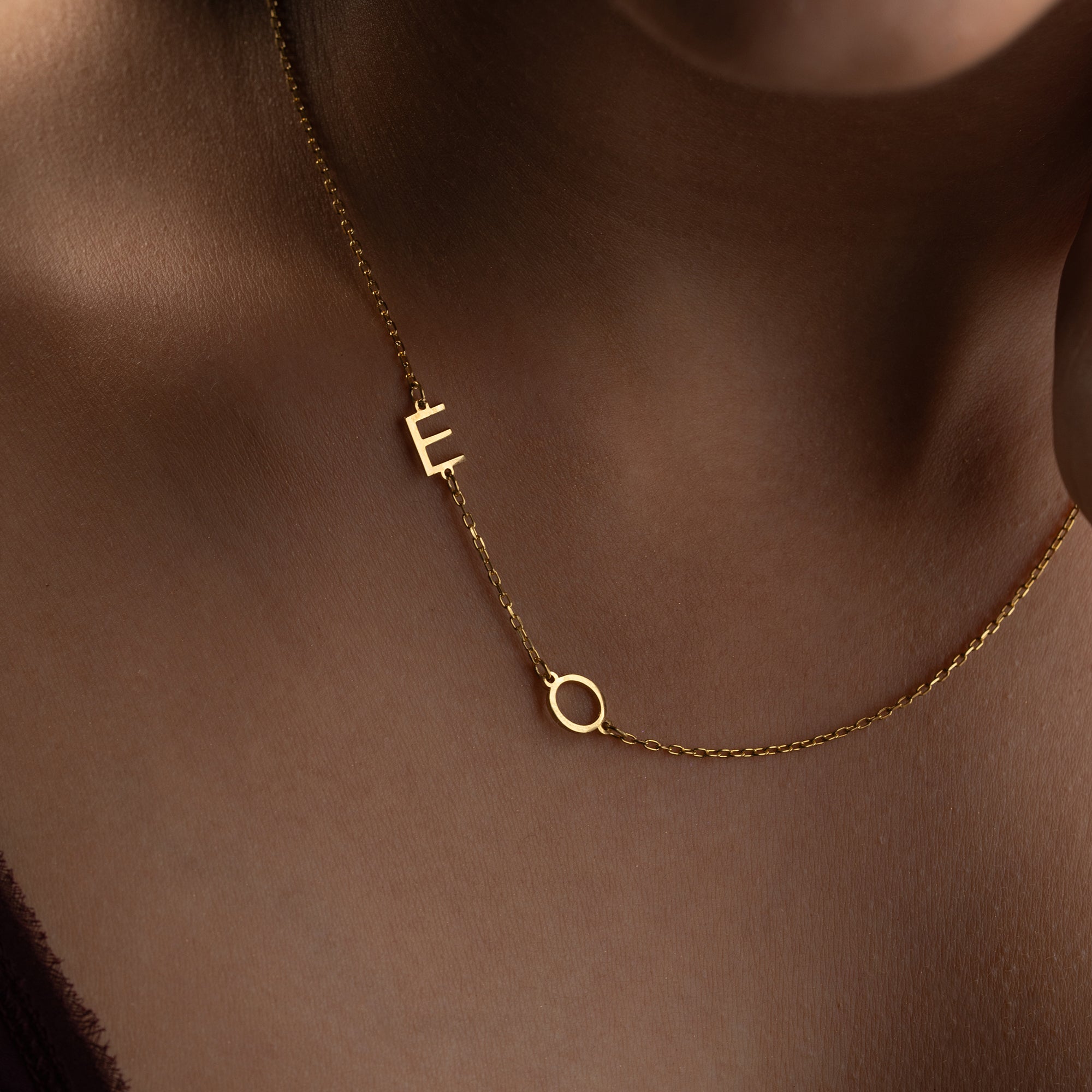 DUO BASIC LETTER HALSKETTE | 925 SILBER