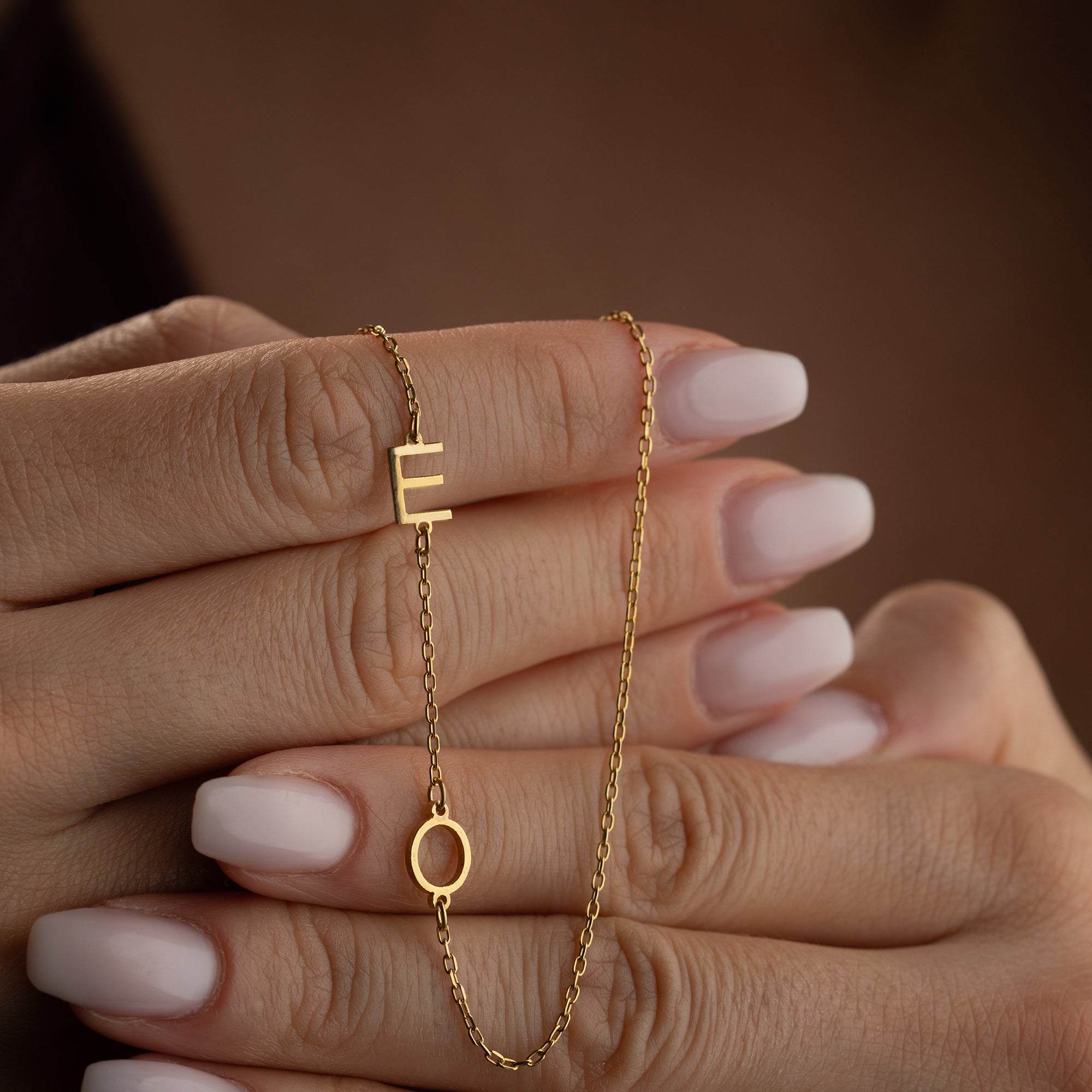 DUO BASIC LETTER HALSKETTE | 925 SILBER