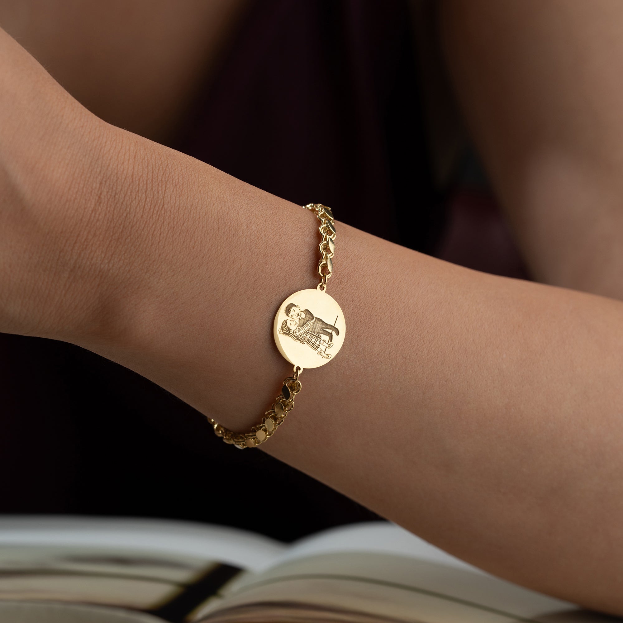 FOTO GRAVUR ARMBAND | 925 SILBER