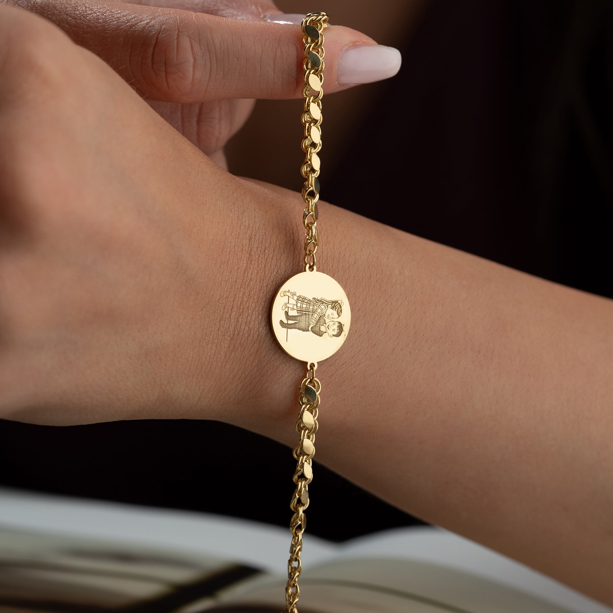 FOTO GRAVUR ARMBAND | 925 SILBER