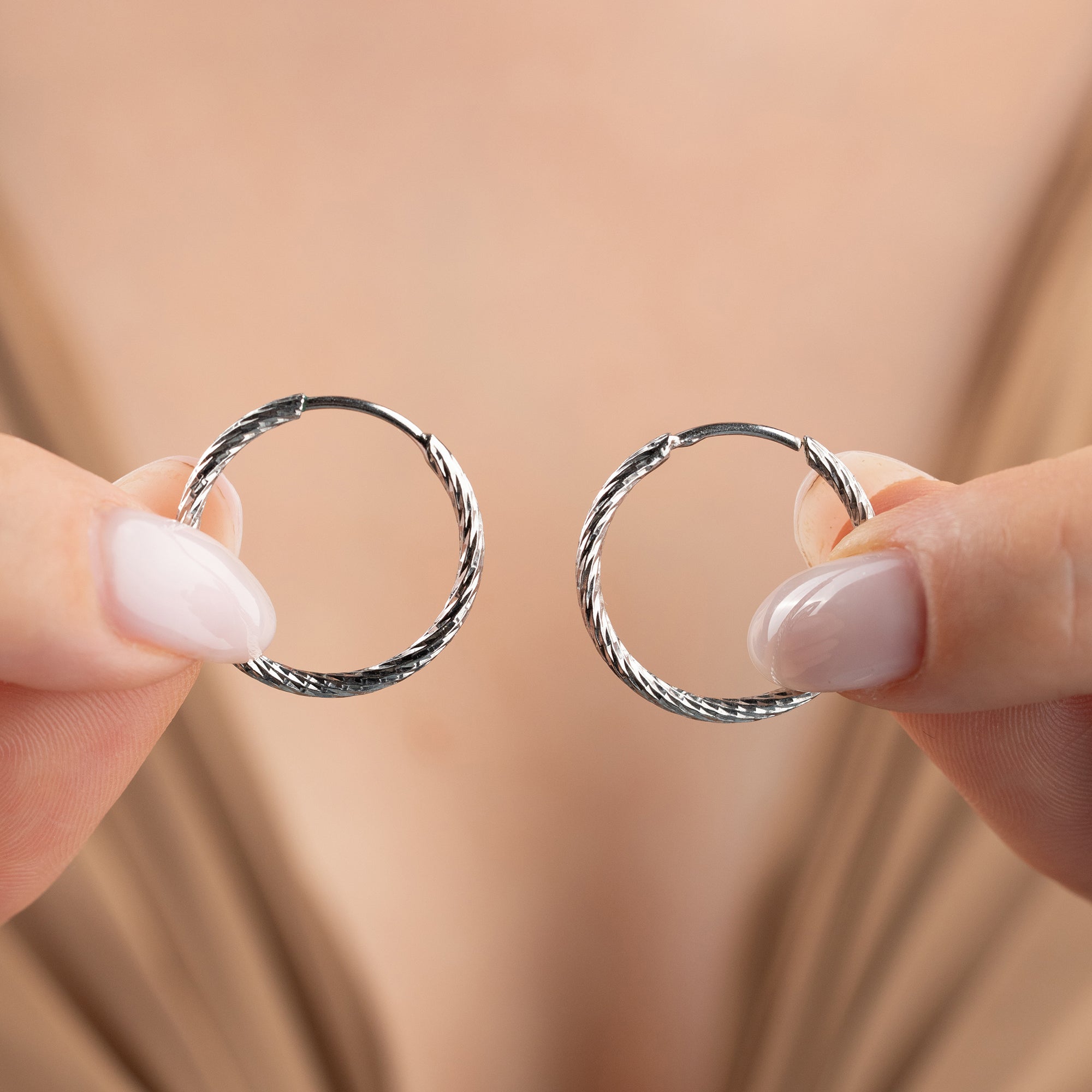 GEDREHTE CREOLEN OHRRINGE | 925 SILBER
