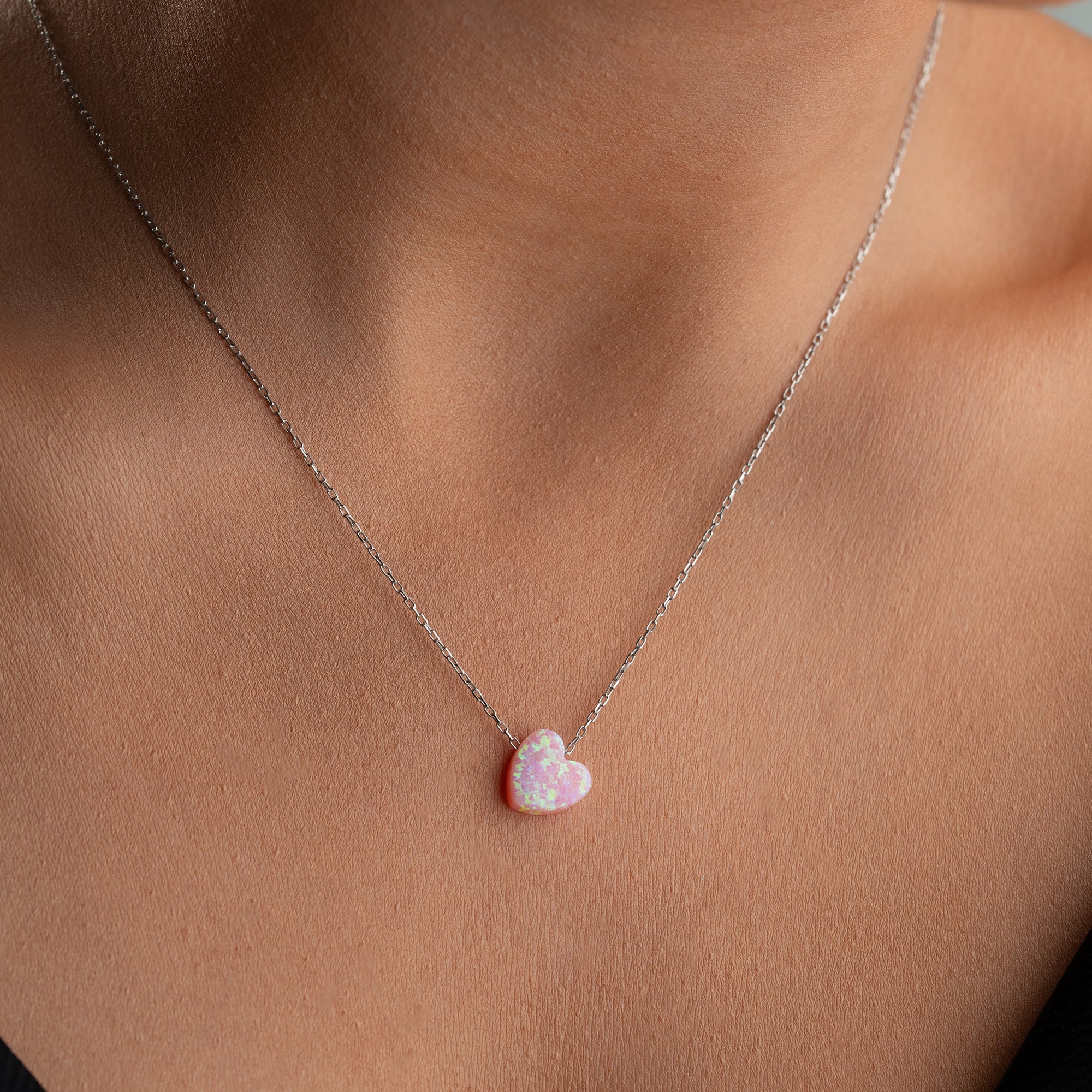ROSA HERZ OPAL
 HALSKETTE | 925 SILBER
