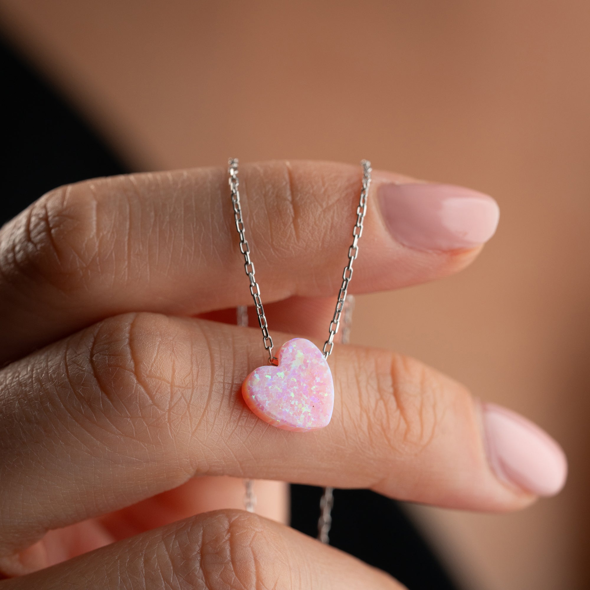 ROSA HERZ OPAL
 HALSKETTE | 925 SILBER