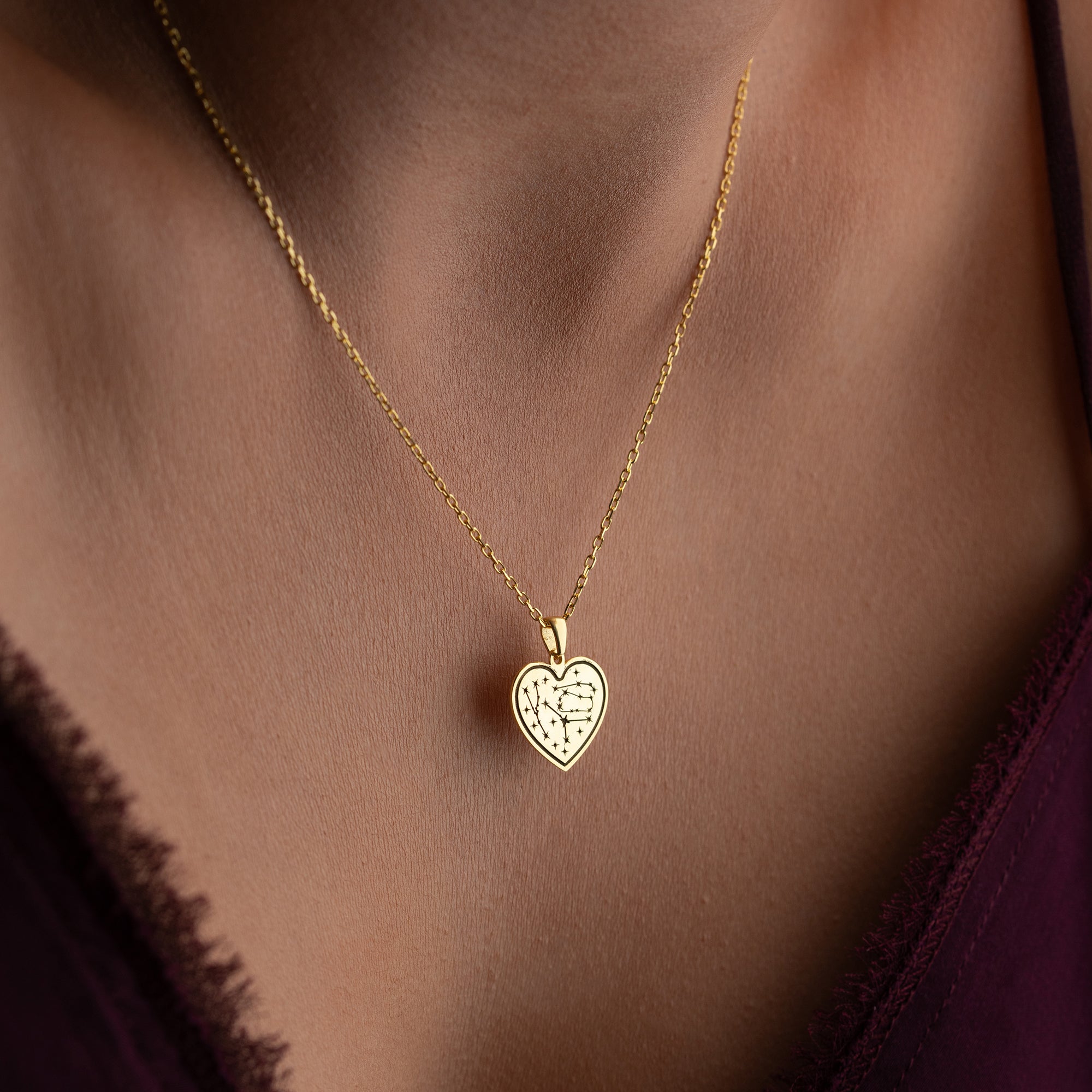 Engraved Heart Necklace | 925 Silver