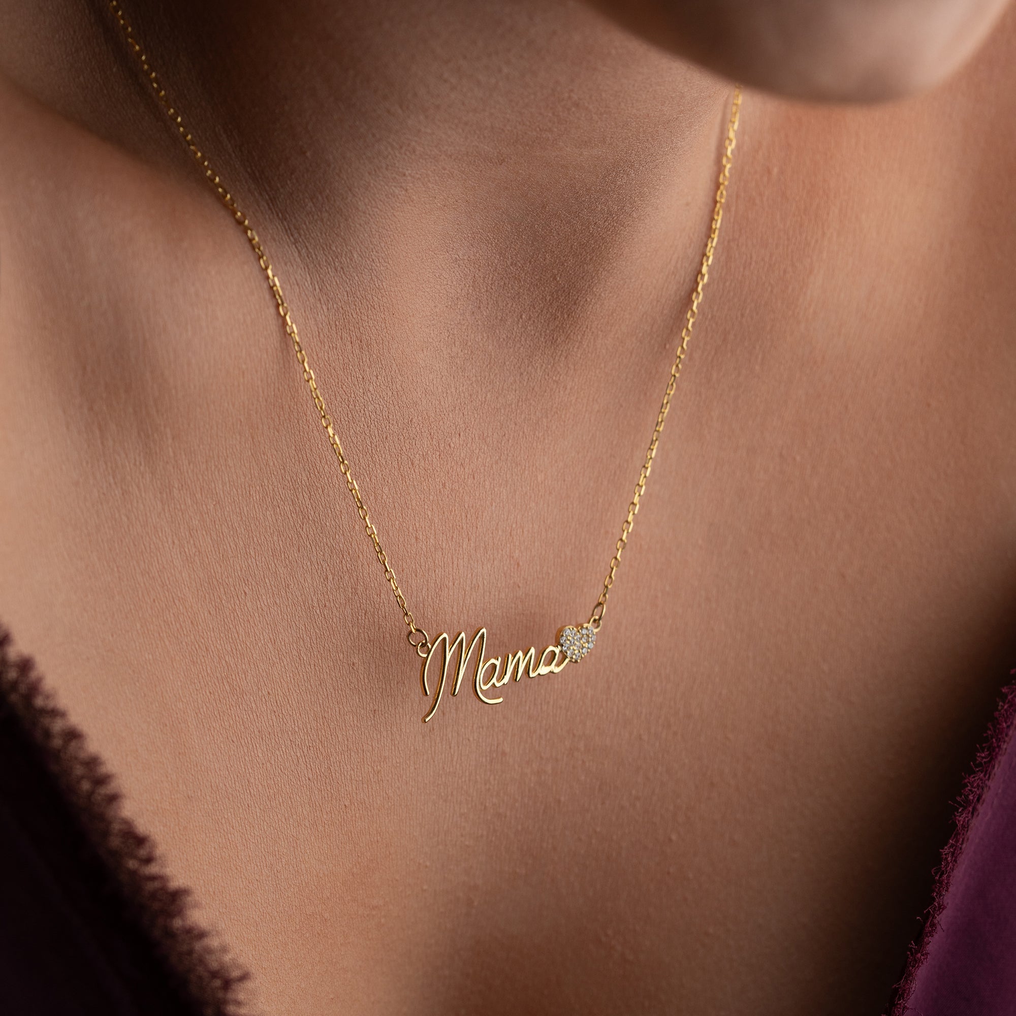 Engraved Heart Necklace | 925 Silver