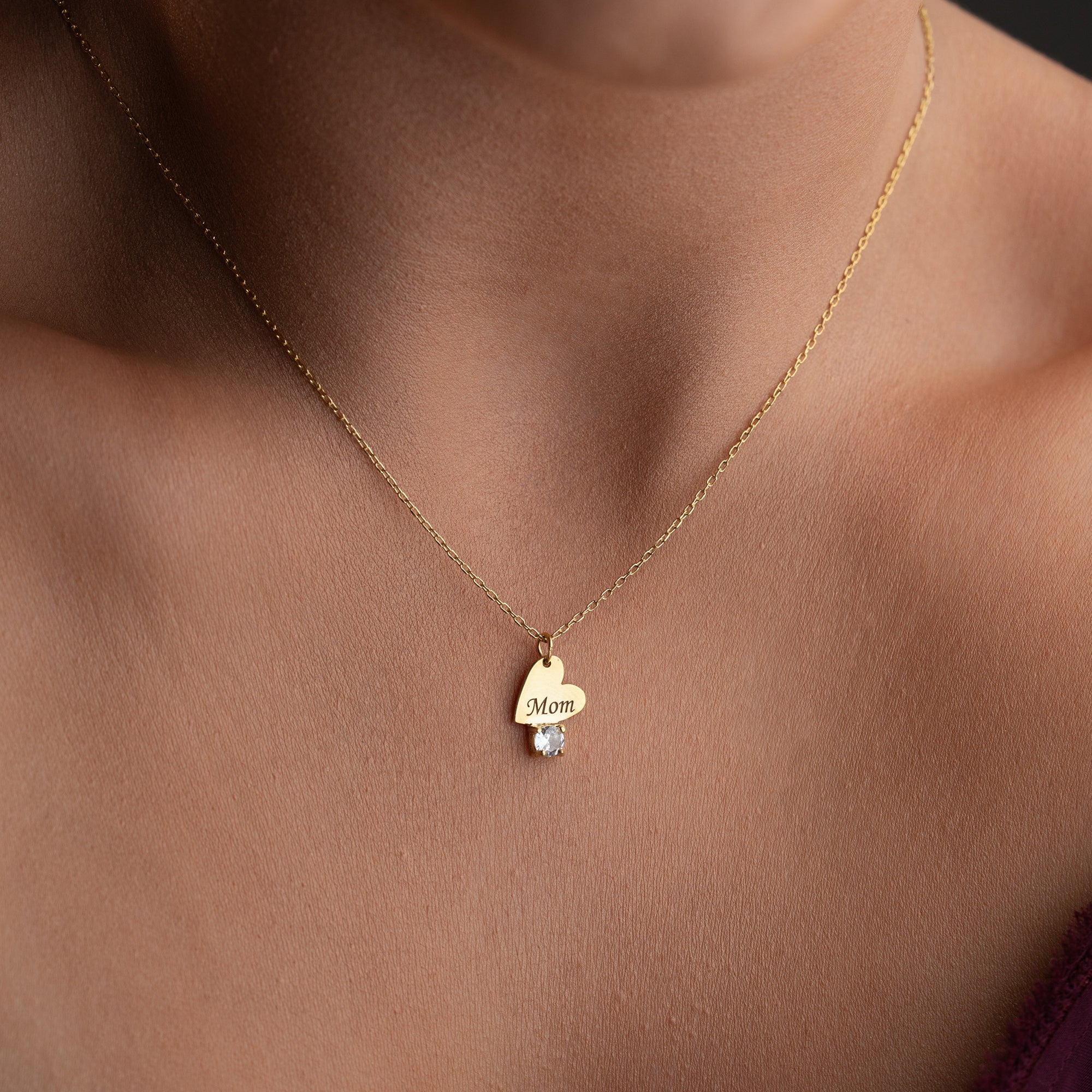 Engraved Heart Necklace | 925 Silver