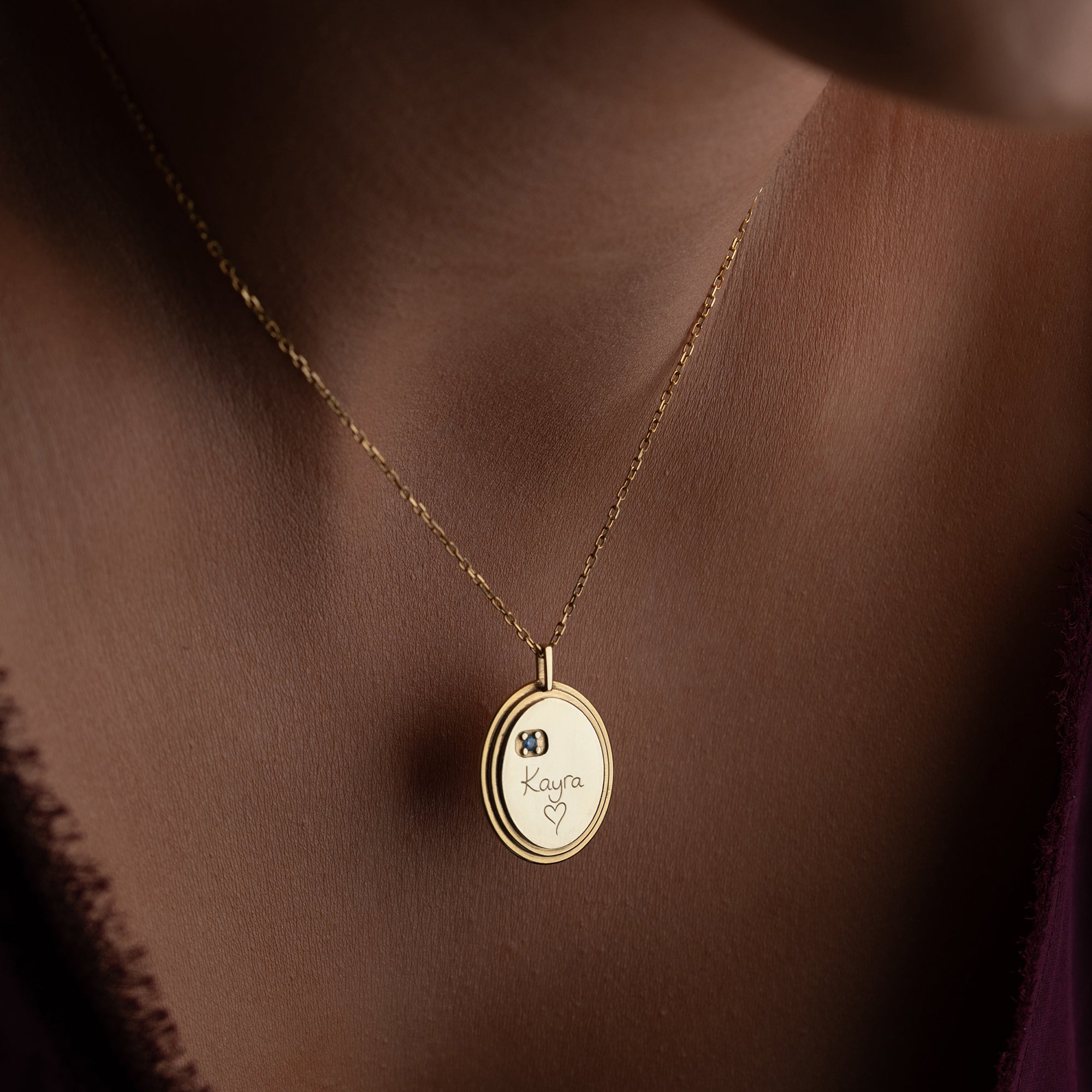 Engraved Heart Necklace | 925 Silver