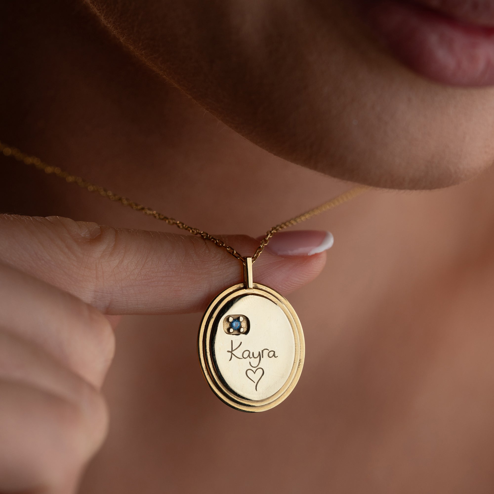 Engraved Heart Necklace | 925 Silver