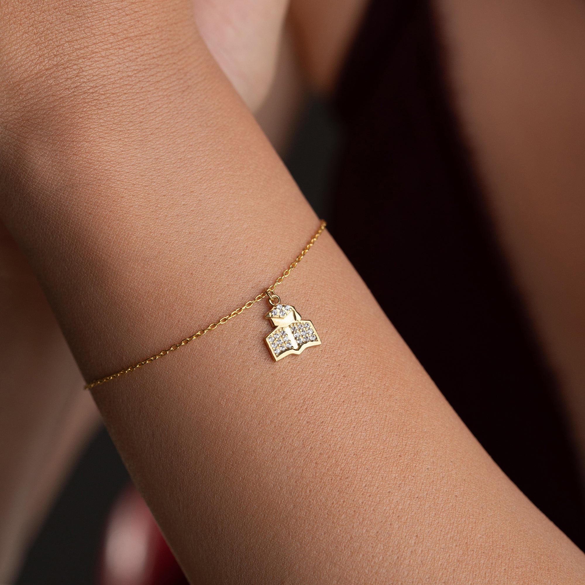 LEHRER-CHARM ARMKETTE | 925 SILBER