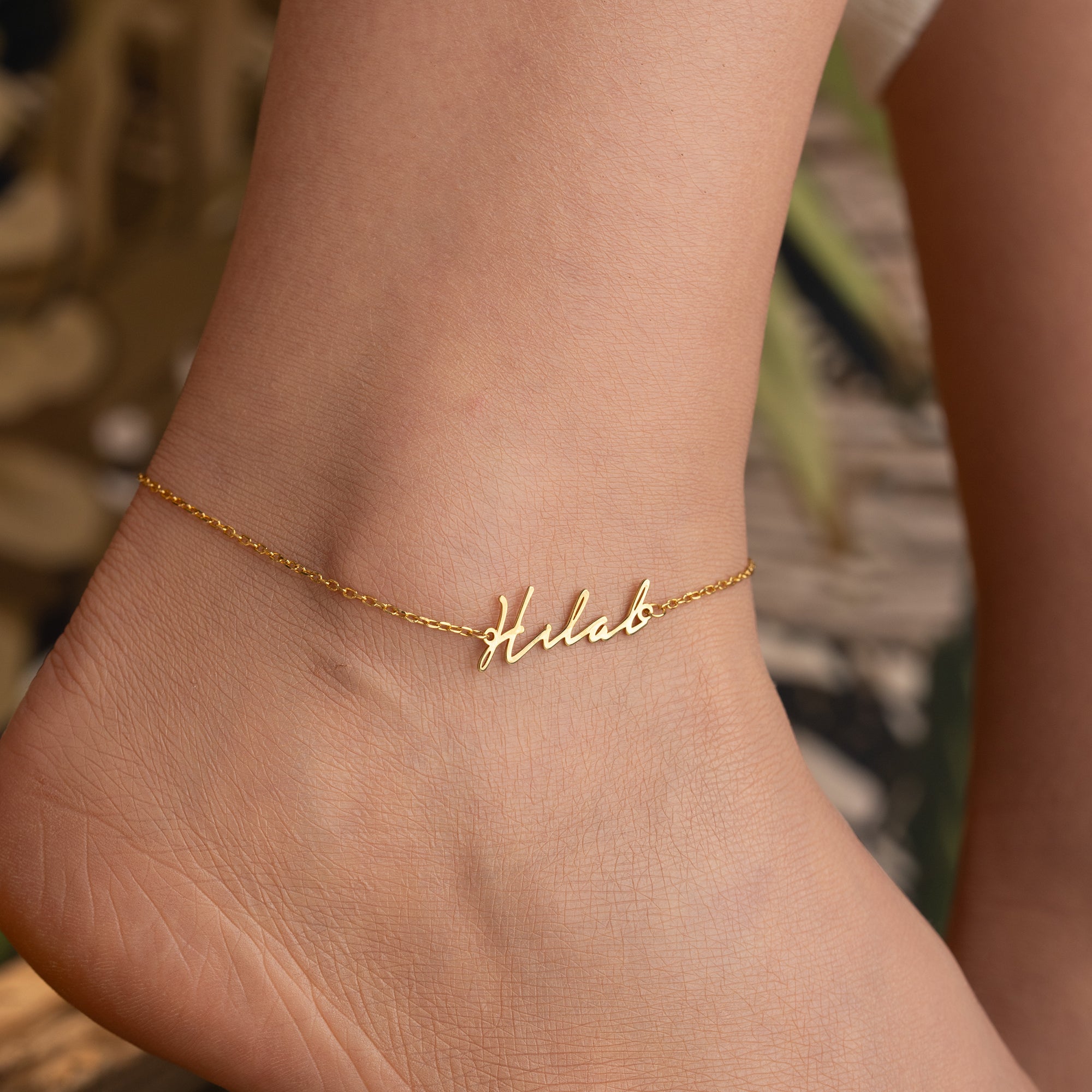 NAMENS FUSSKETTE | 925 SILBER